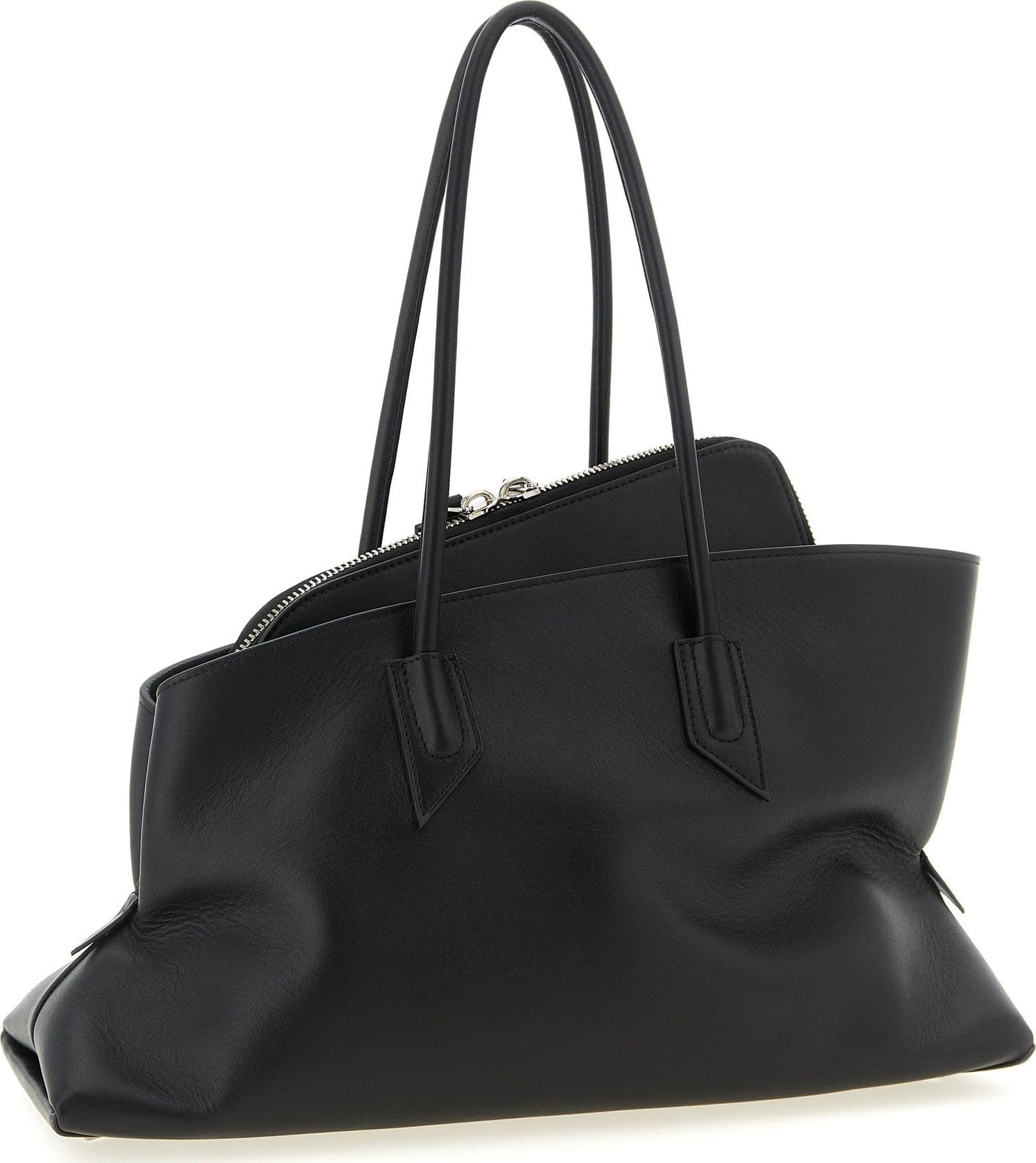 Black Calfskin Shoulder Bag - 2