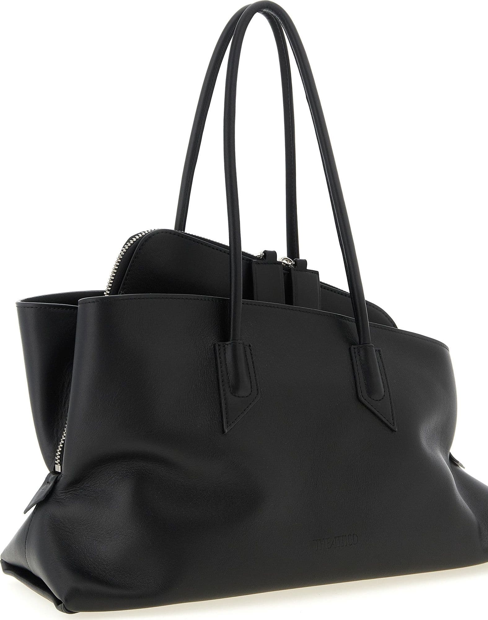 Black Calfskin Shoulder Bag - 3