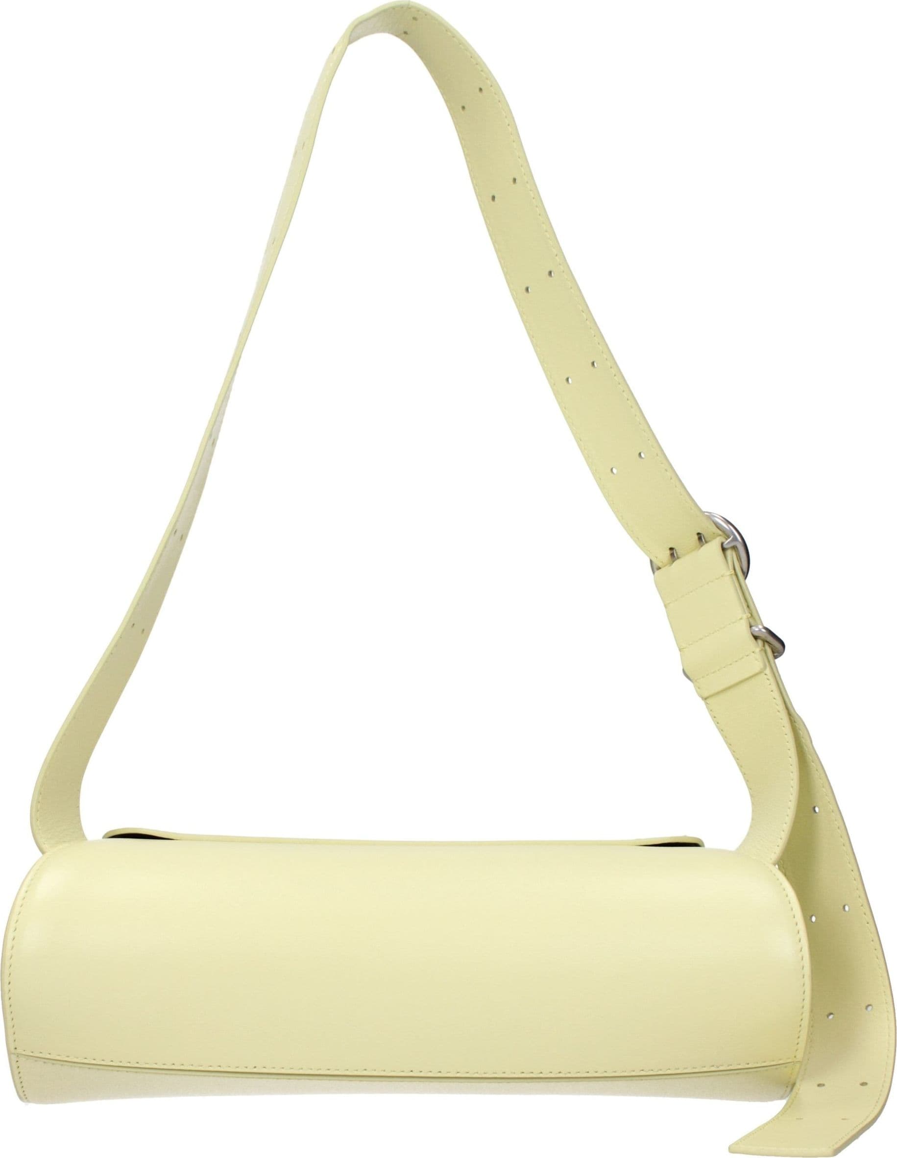 Yellow Leather Crossbody Bag - 3