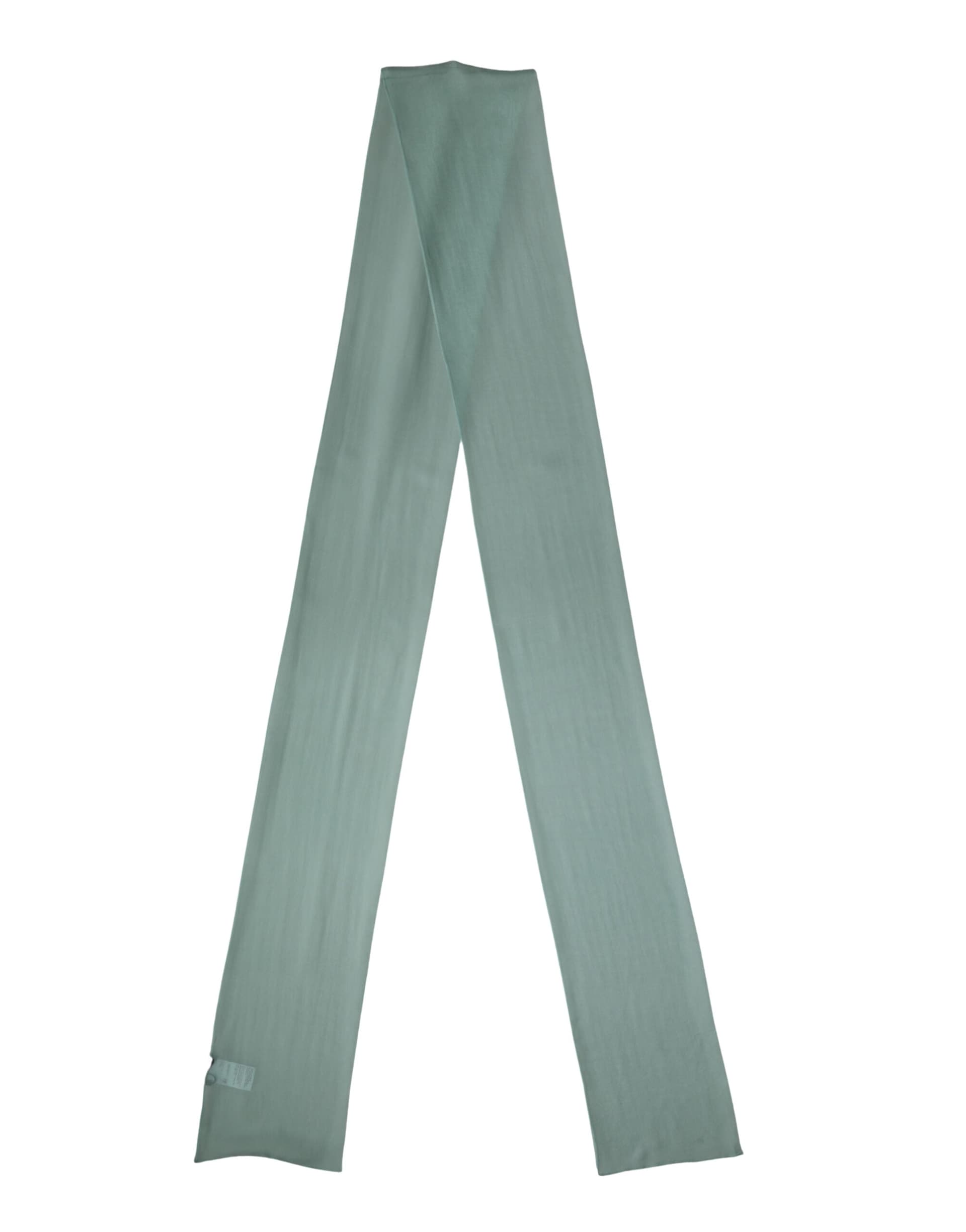 Teal Silk Sash Wrap Foulard Stole 292cm x 19cm Scarf - 2