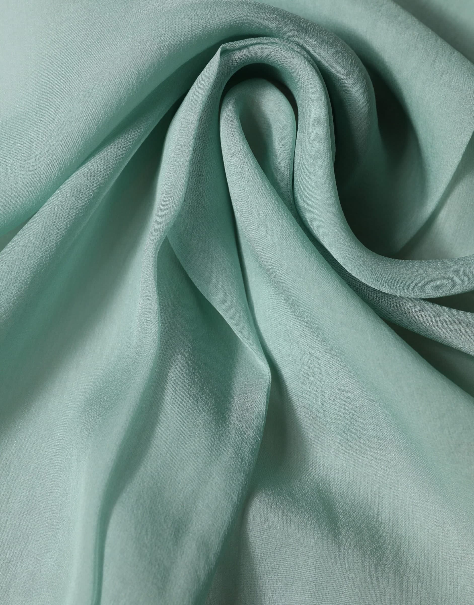 Teal Silk Sash Wrap Foulard Stole 292cm x 19cm Scarf - 4
