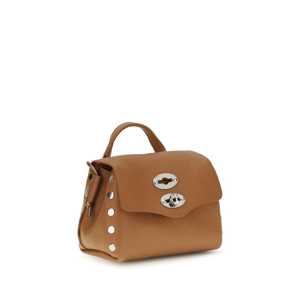 Beige Calf Leather Bos Taurus Shoulder Bag - 2