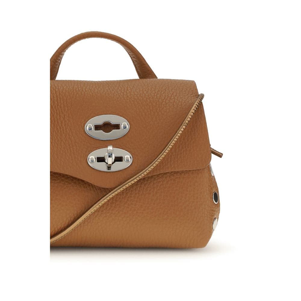 Beige Calf Leather Bos Taurus Shoulder Bag - 4