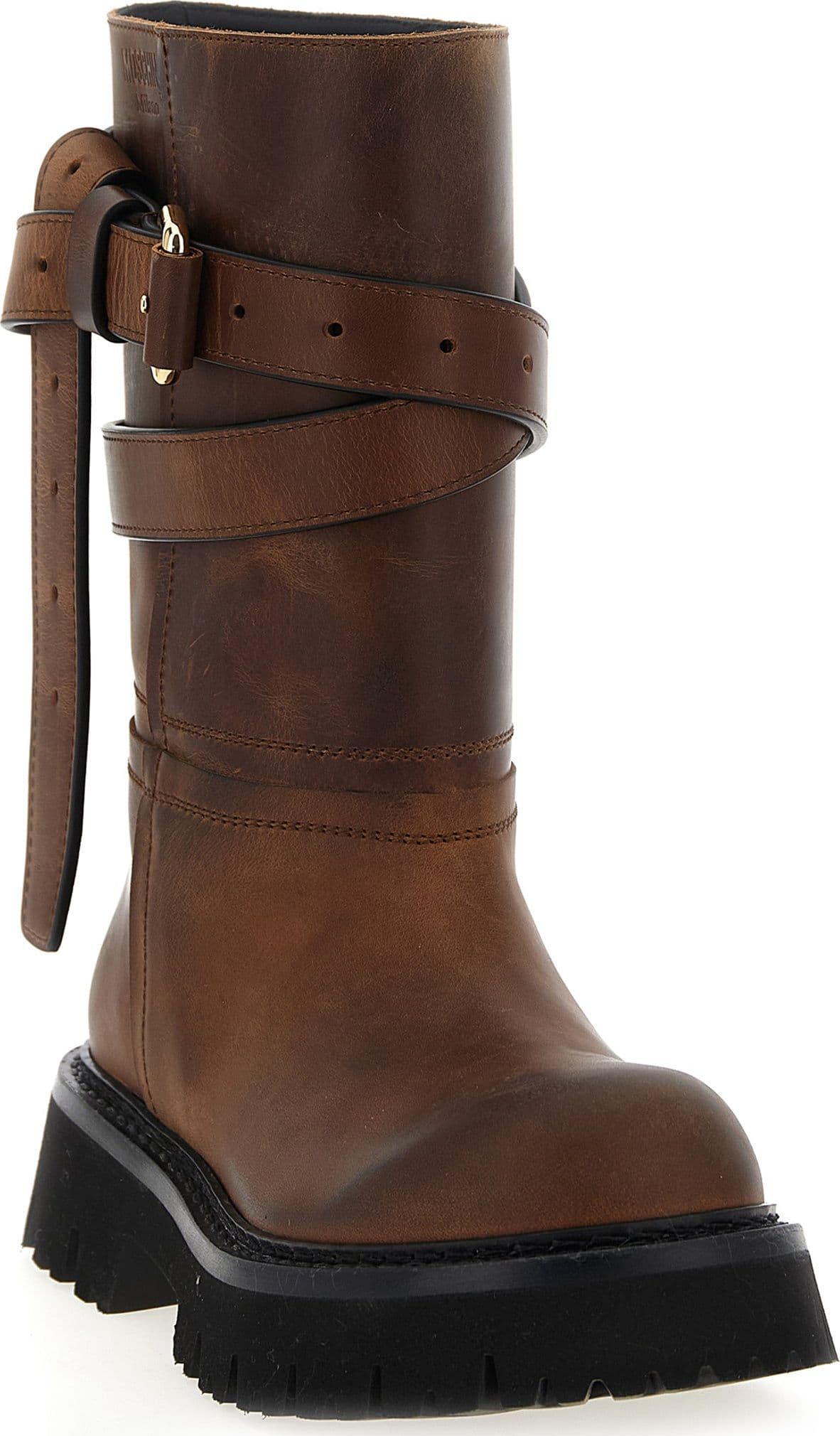 Brown Velvet Leather Over The Knee - 2