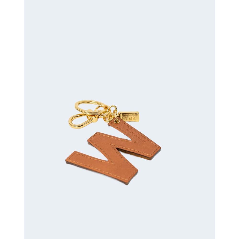 Beige Leather Keychain - 3