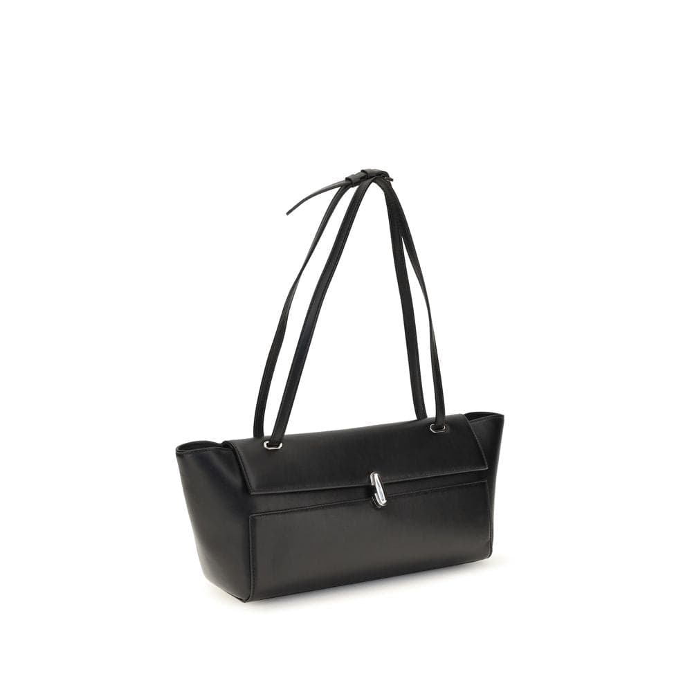 Black Calf Leather Bos Taurus Shoulder Bag - 2