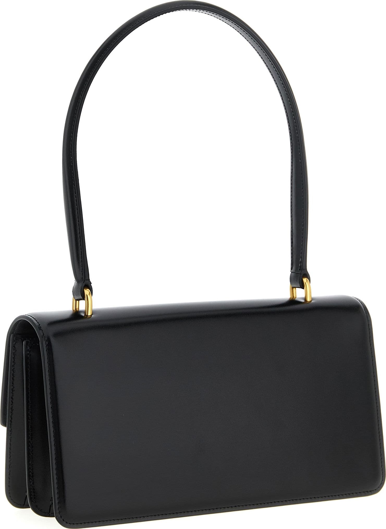 Black Calfskin Shoulder Bag - 2