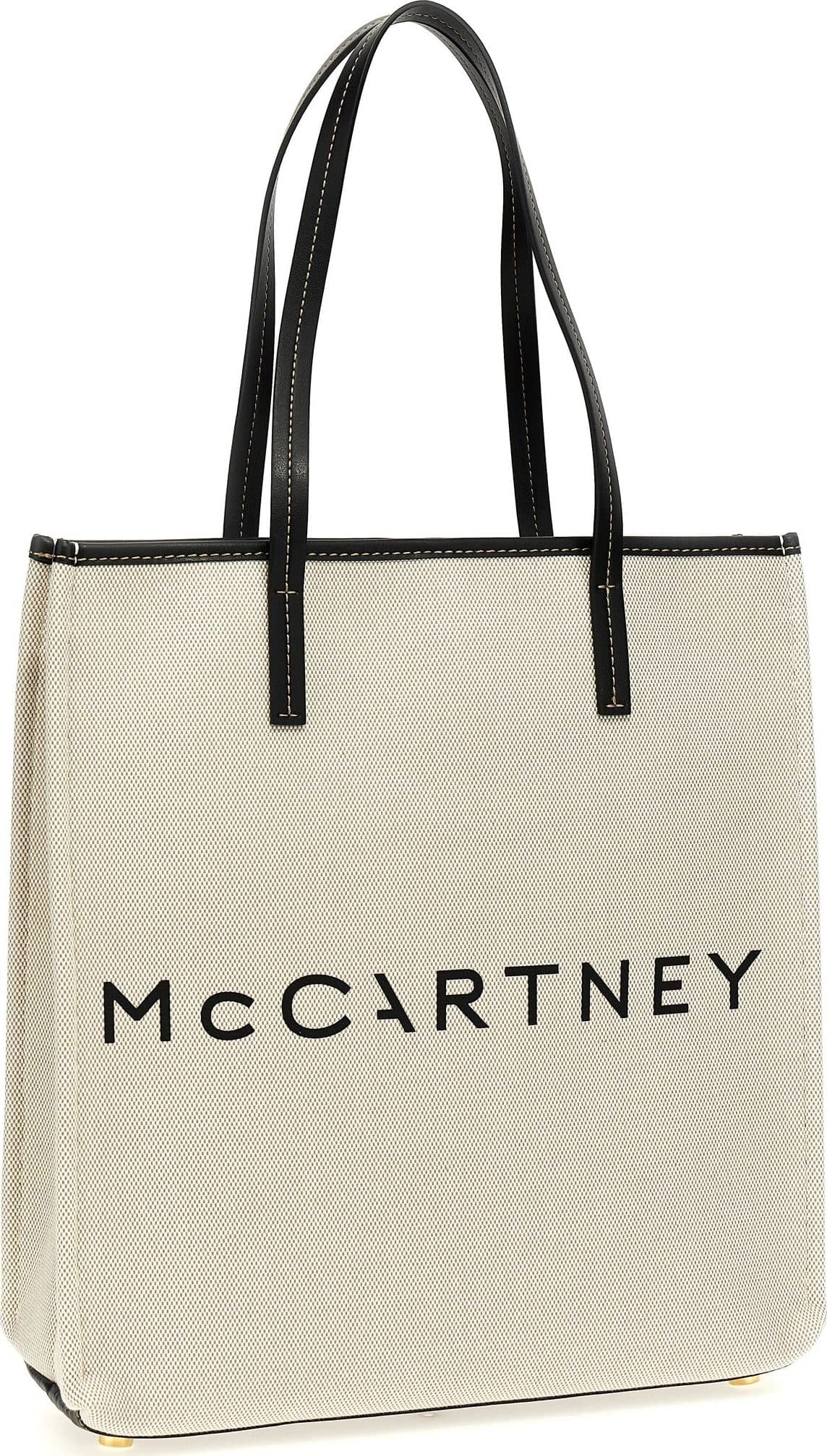 Beige Cotton Tote Bag - 2