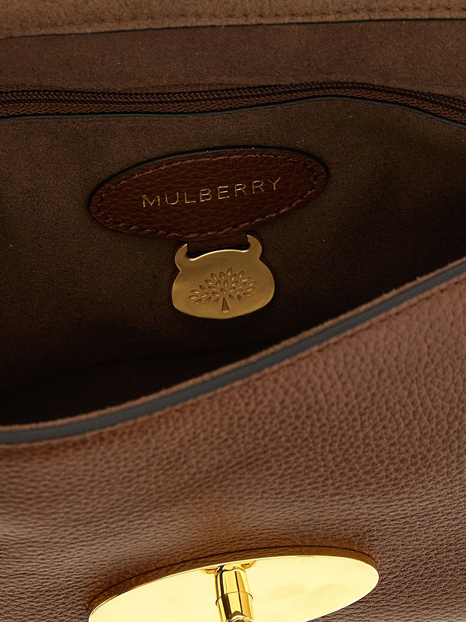 Brown Bovine Leather Shoulder Bag - 4
