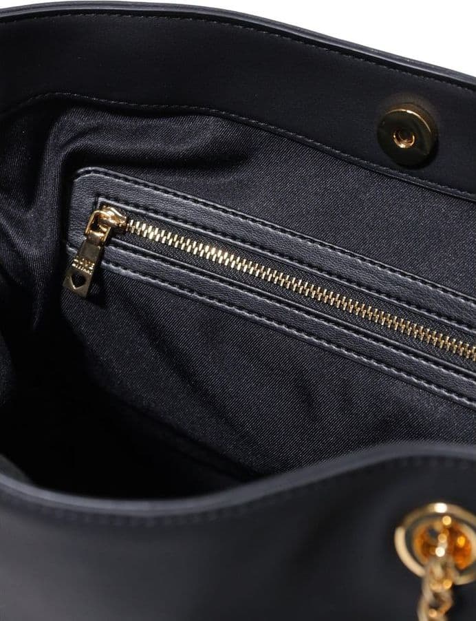Black Polyester Handbag - 5