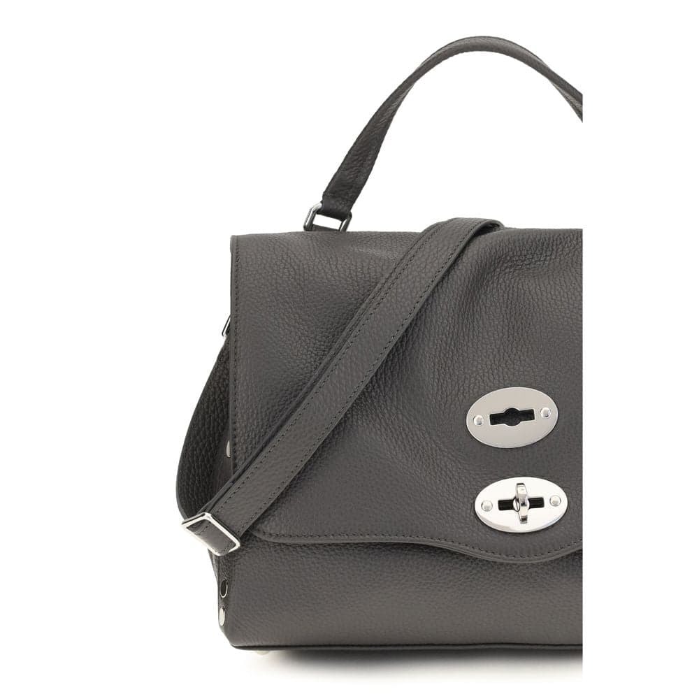 Gray Calf Leather Bos Taurus Handbag - 4