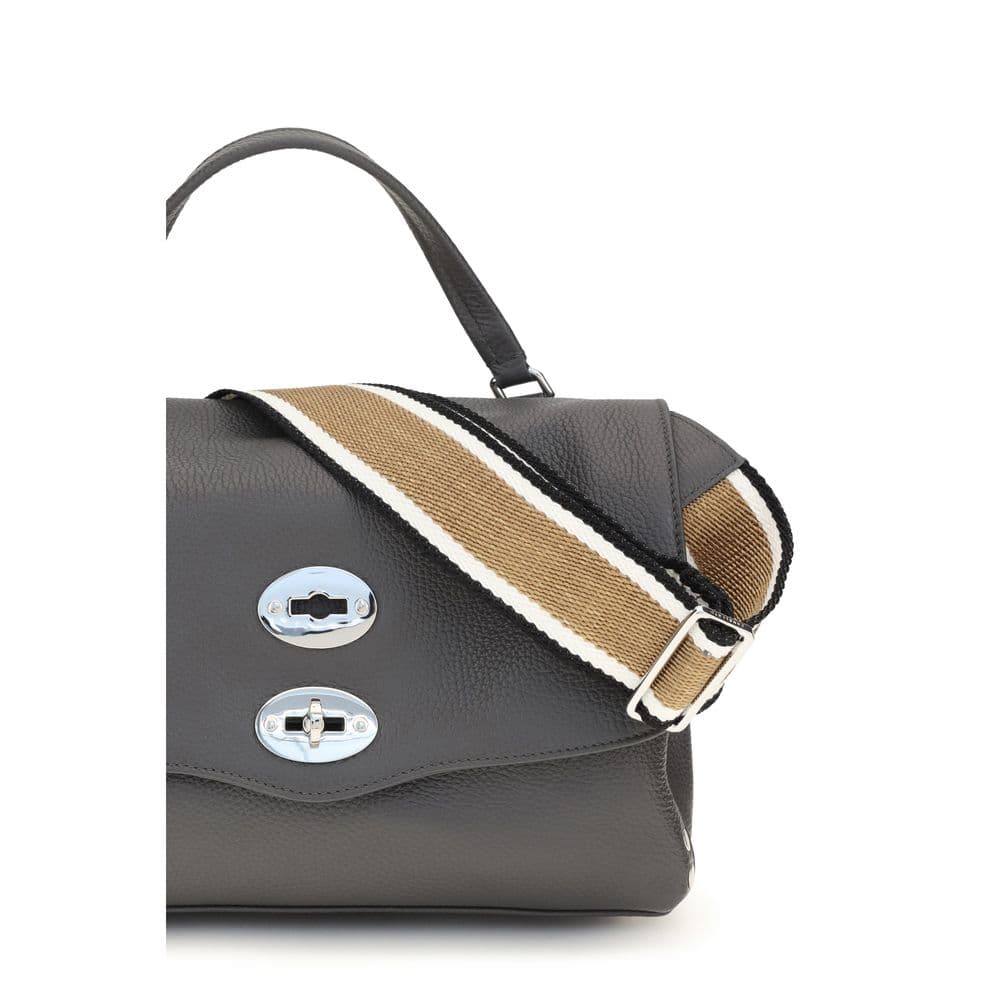 Gray Calf Leather Bos Taurus Handbag - 5