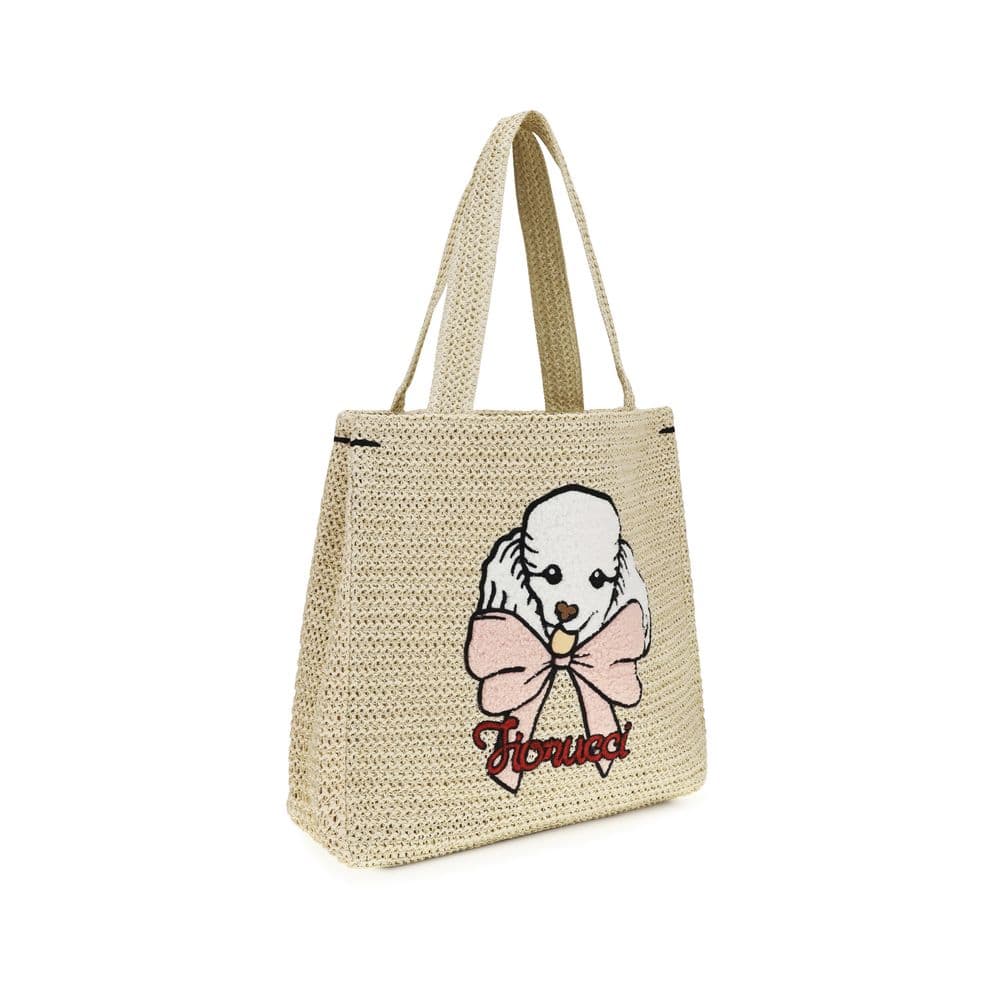 Beige Paper Shoulder Bag - 2