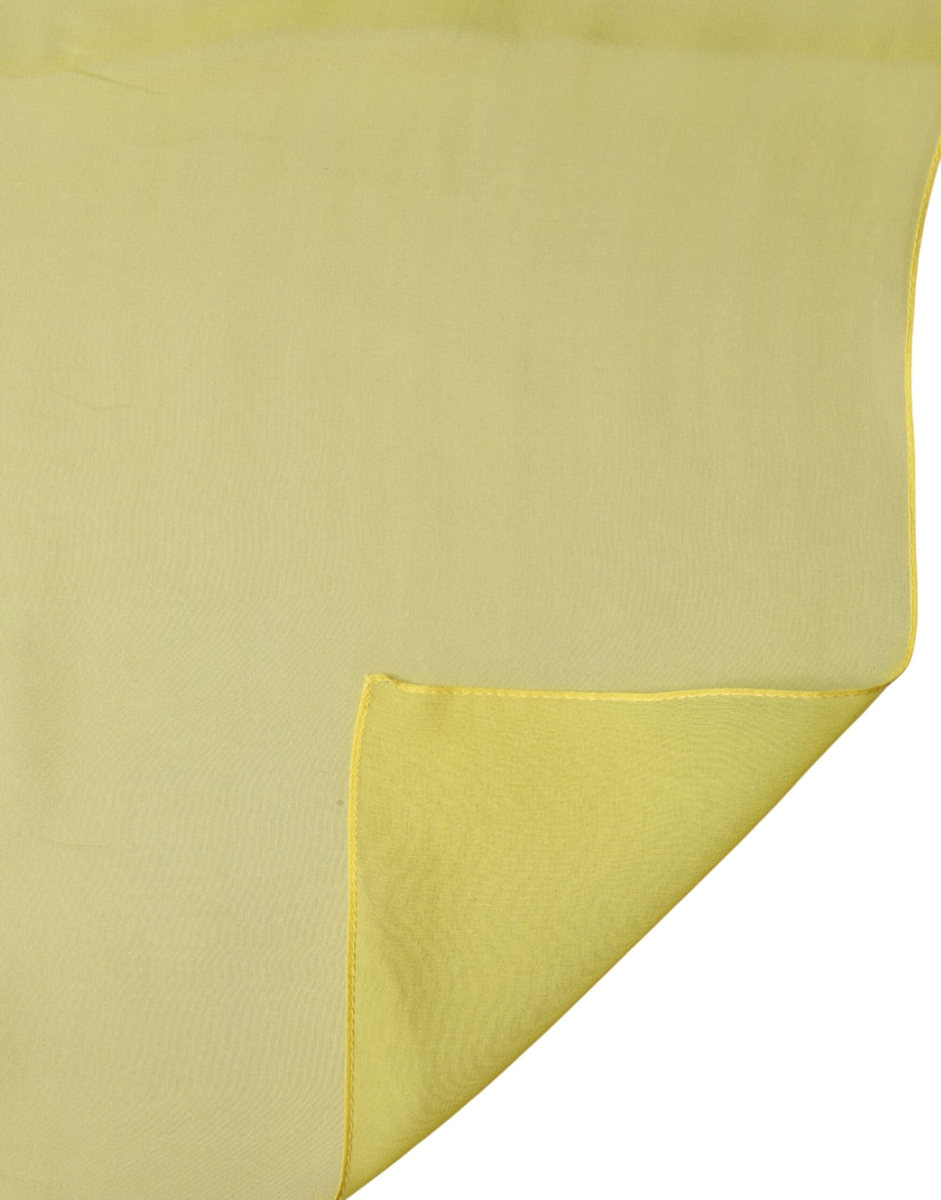 Yellow Silk Stole Neck Wrap Shawl Men 200cm x 130cm Scarf - 5