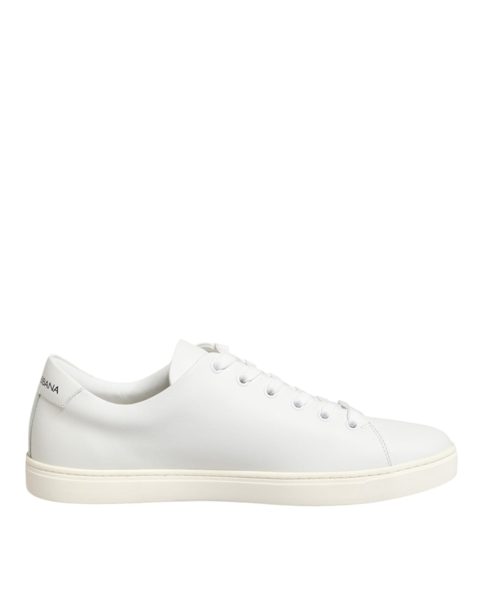 White Leather Sacred Heart Patch Sneakers Shoes - 7