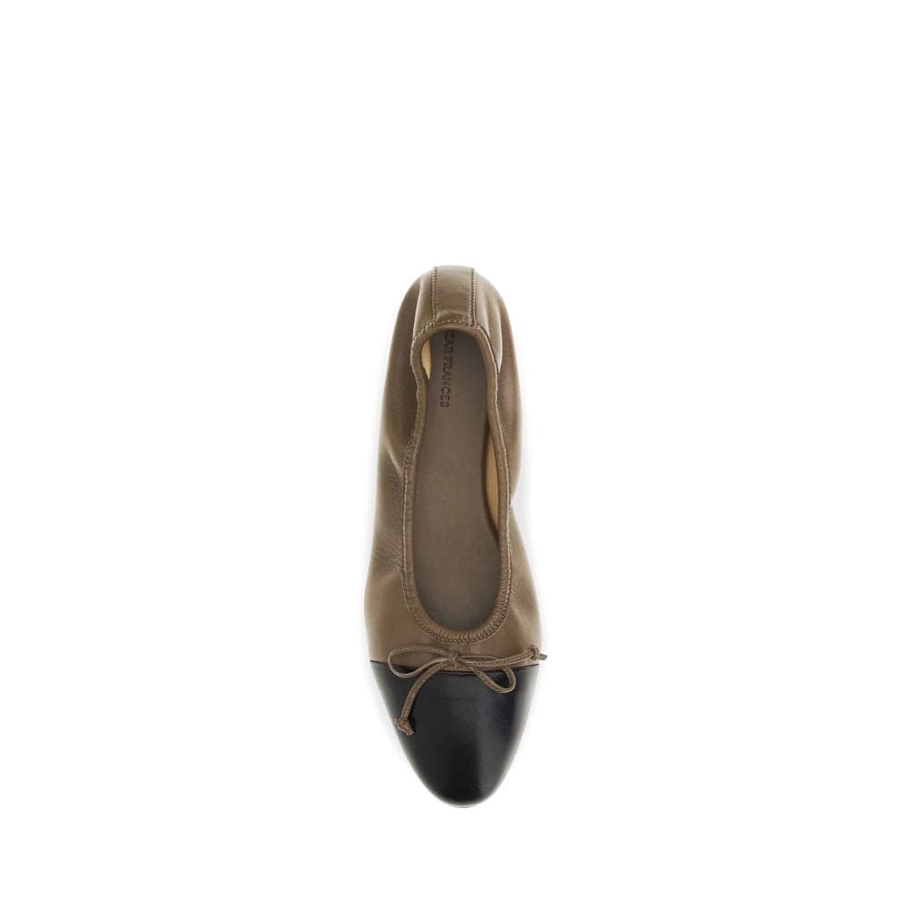 Brown Calf Leather Bos Taurus Ballet Flats - 4