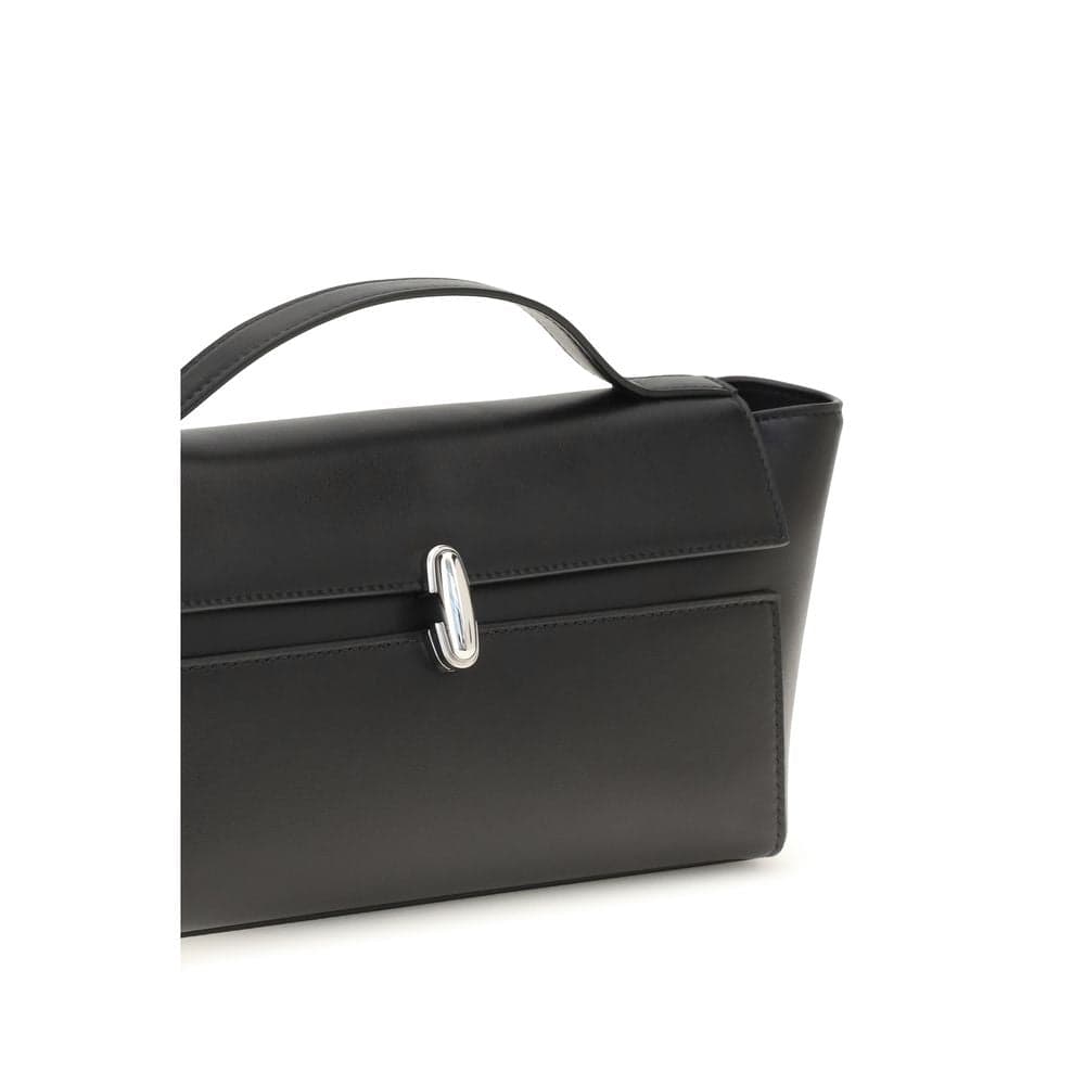 Black Calf Leather Bos Taurus Clutch Bag - 4