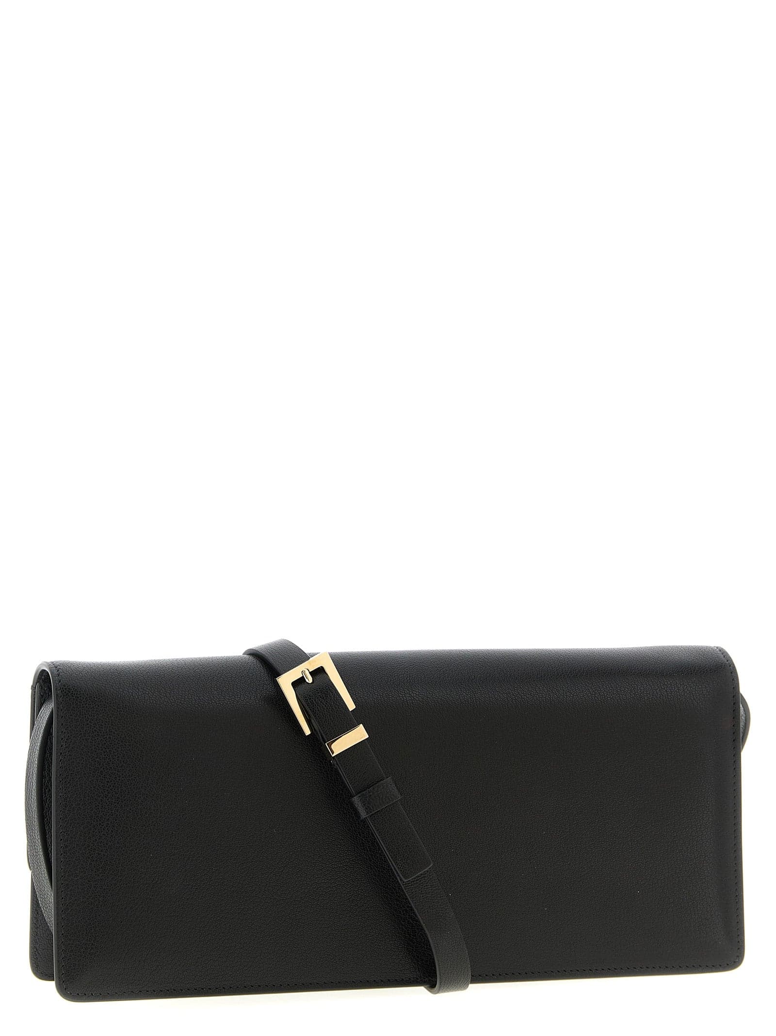 Black Goatskin Shoulder Bag - 2