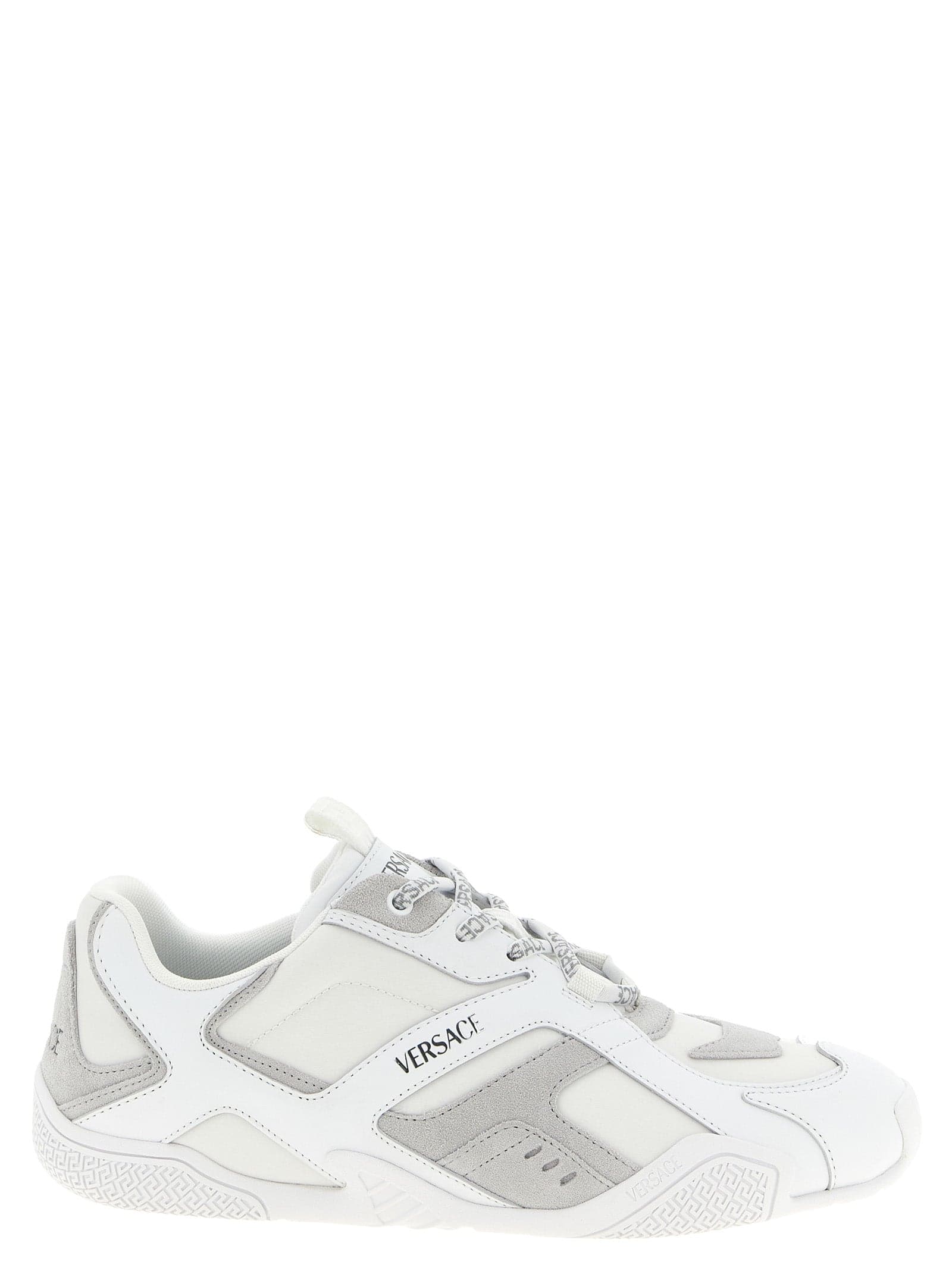 White Calfskin Athletic Sneakers
