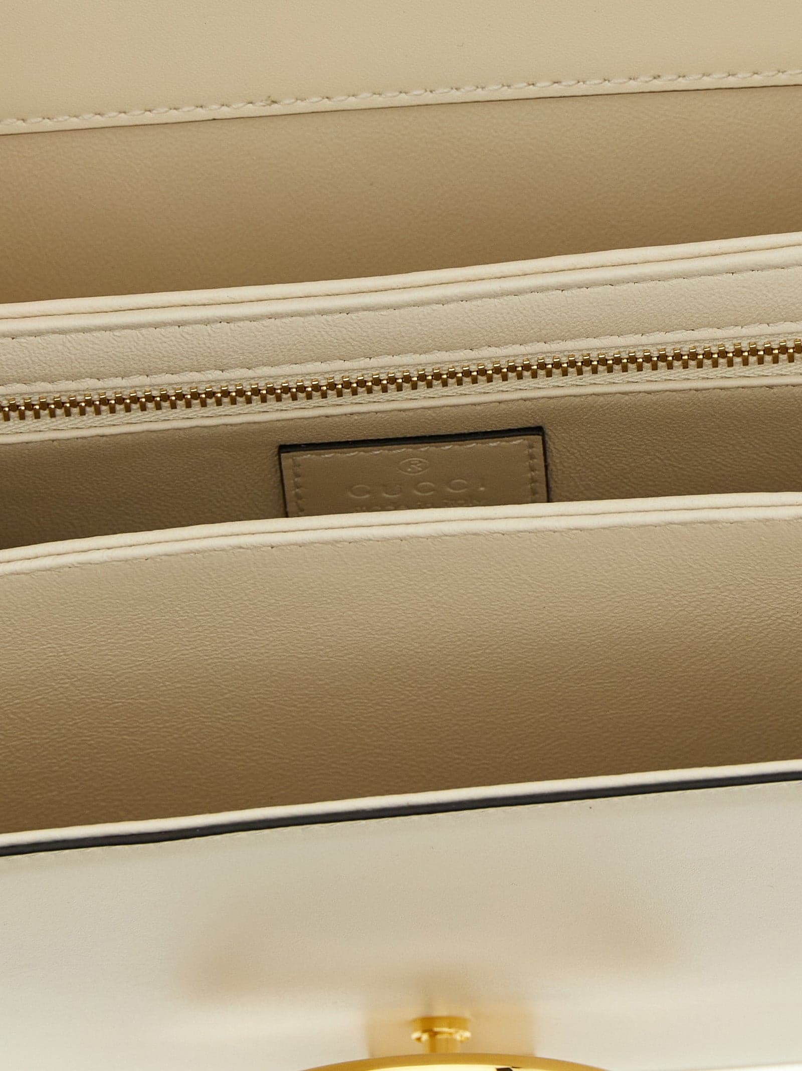 White Calfskin Shoulder Bag - 4