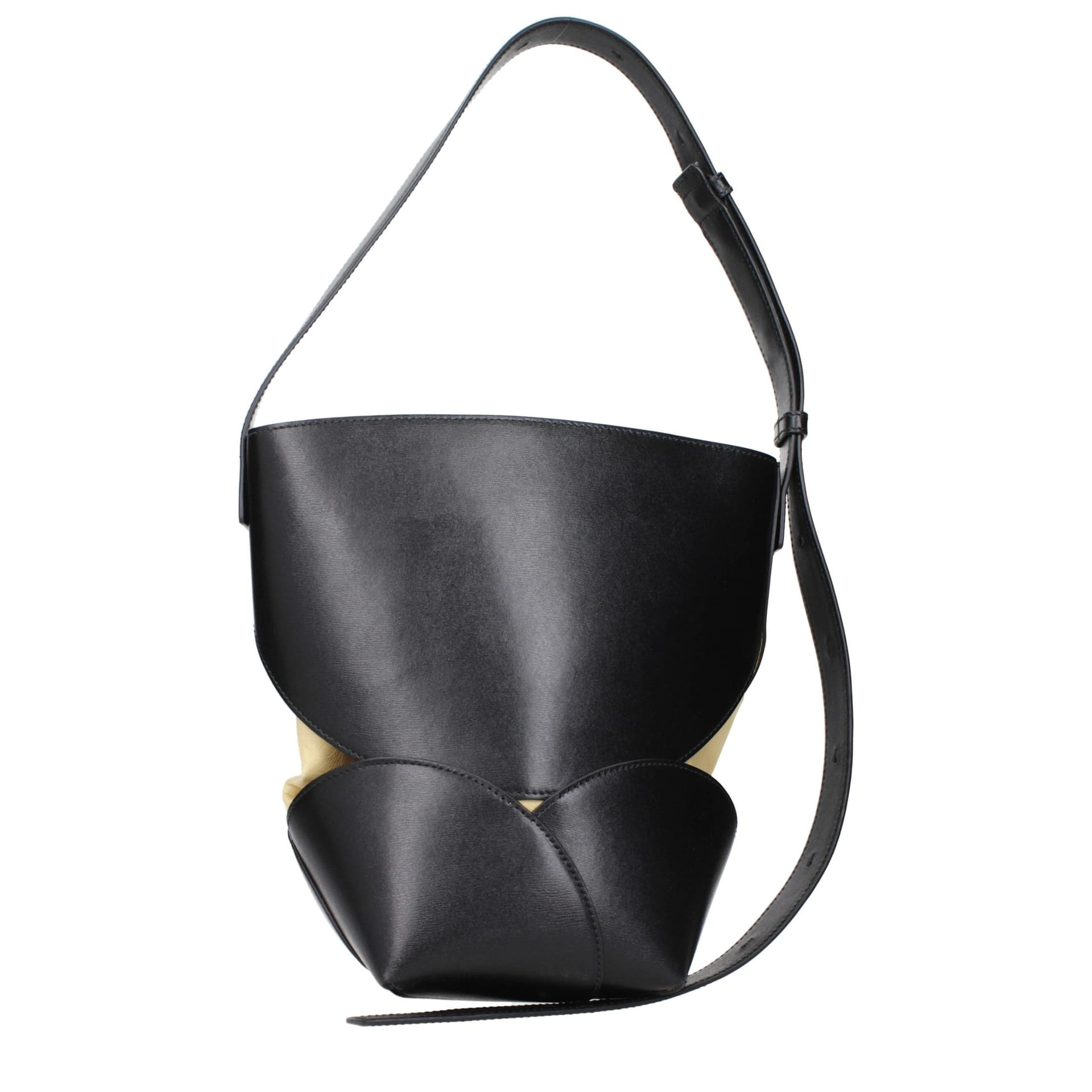 Black Leather Crossbody Bag - 3