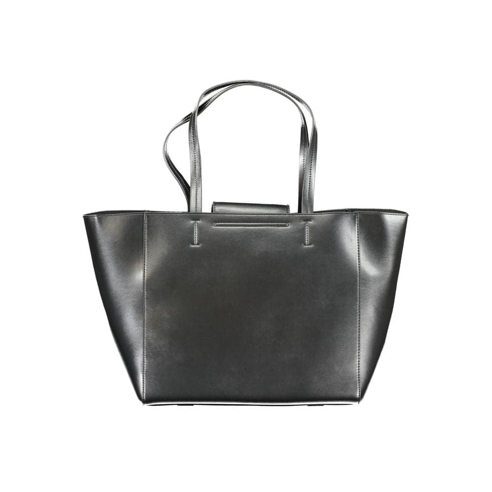Black Recycled Polyester Women Handbag - 2