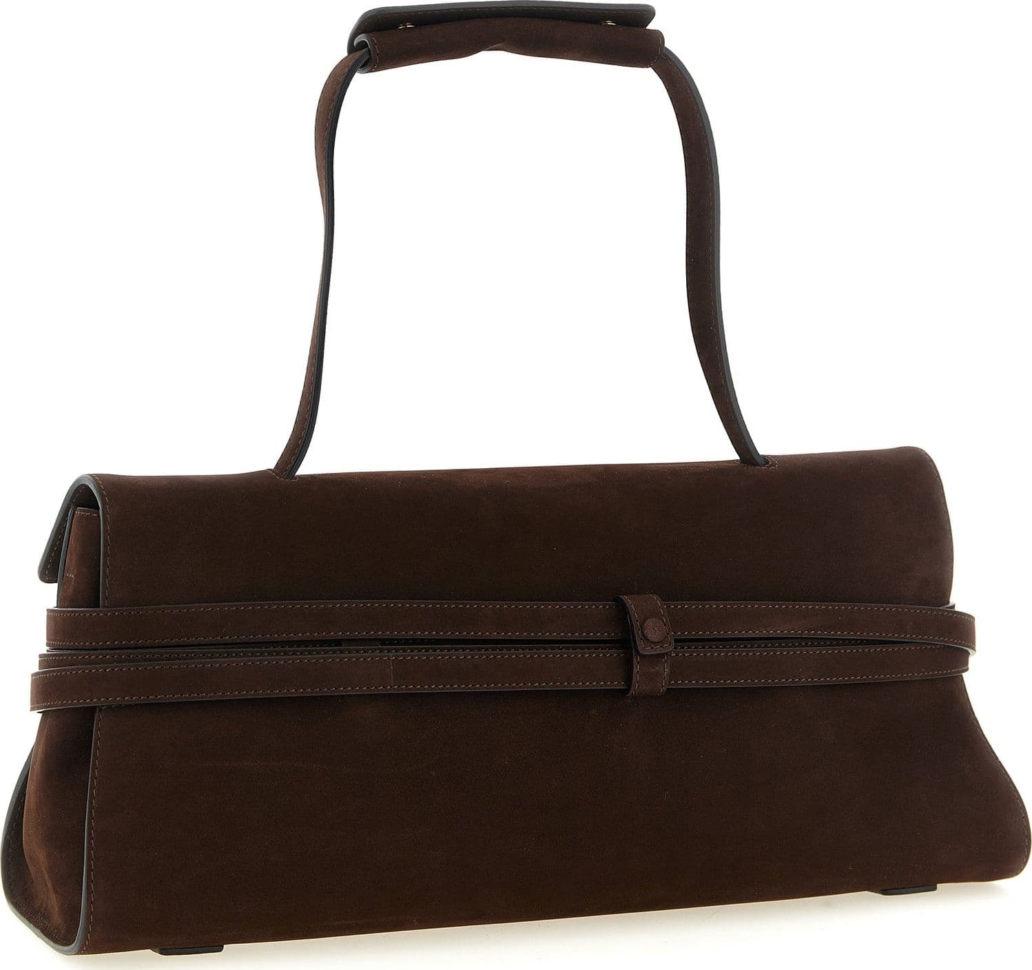 Brown Calfskin Shoulder Bag - 2