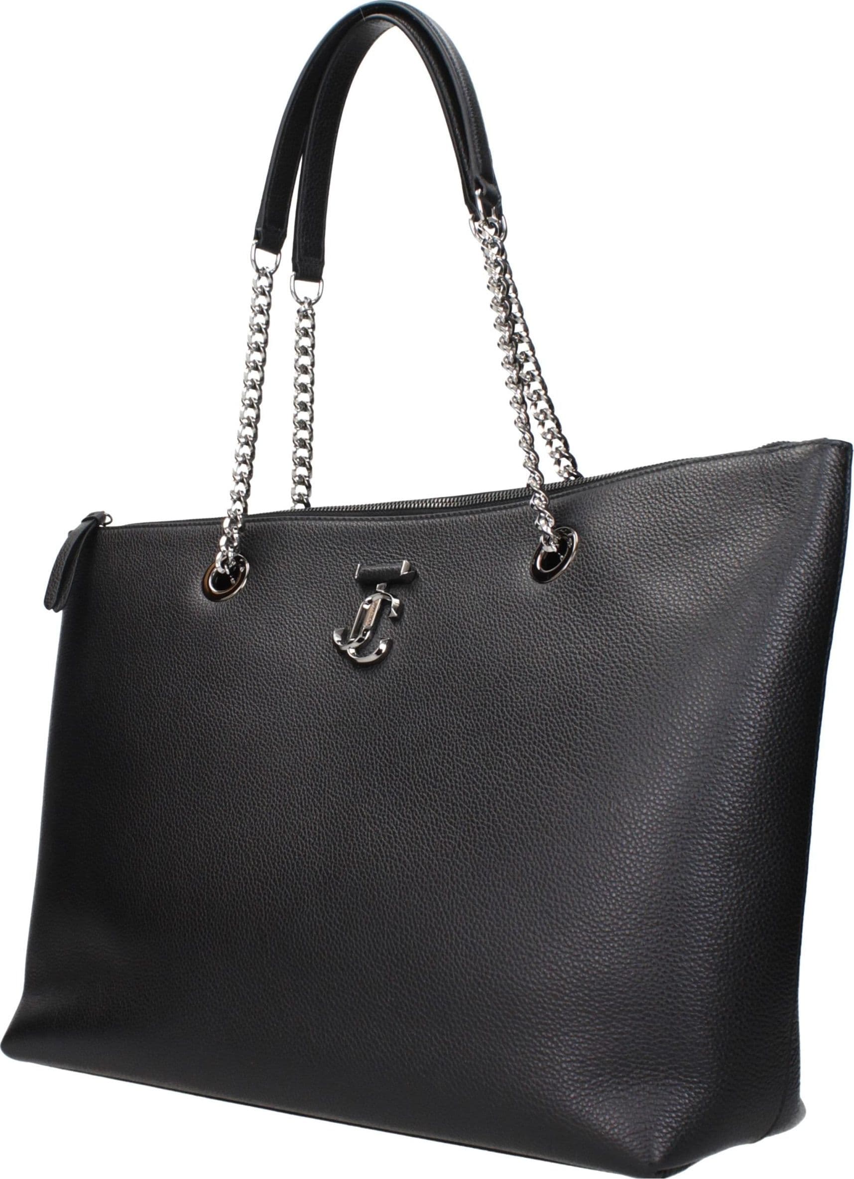 Black Leather Shoulder Bag - 2