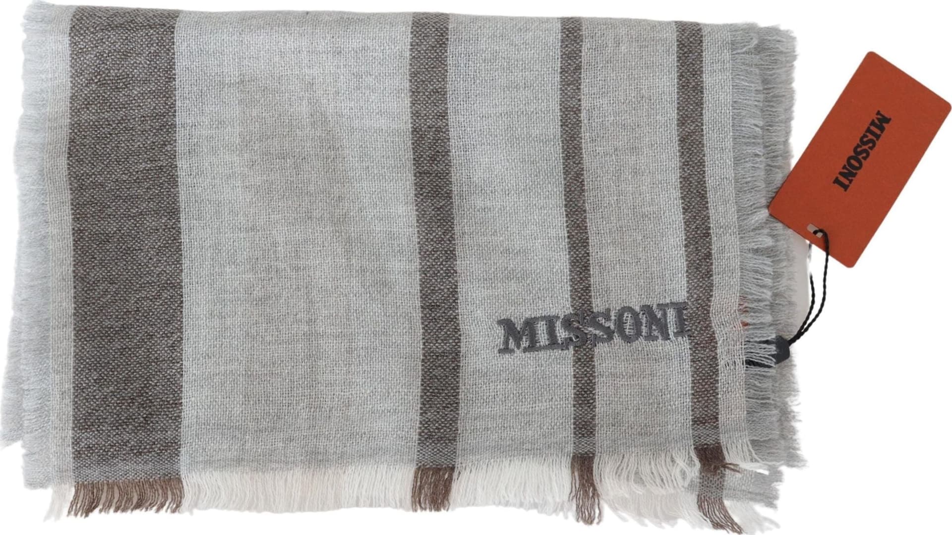 Multicolor Striped Wool Unisex Neck Wrap Scarf - 2