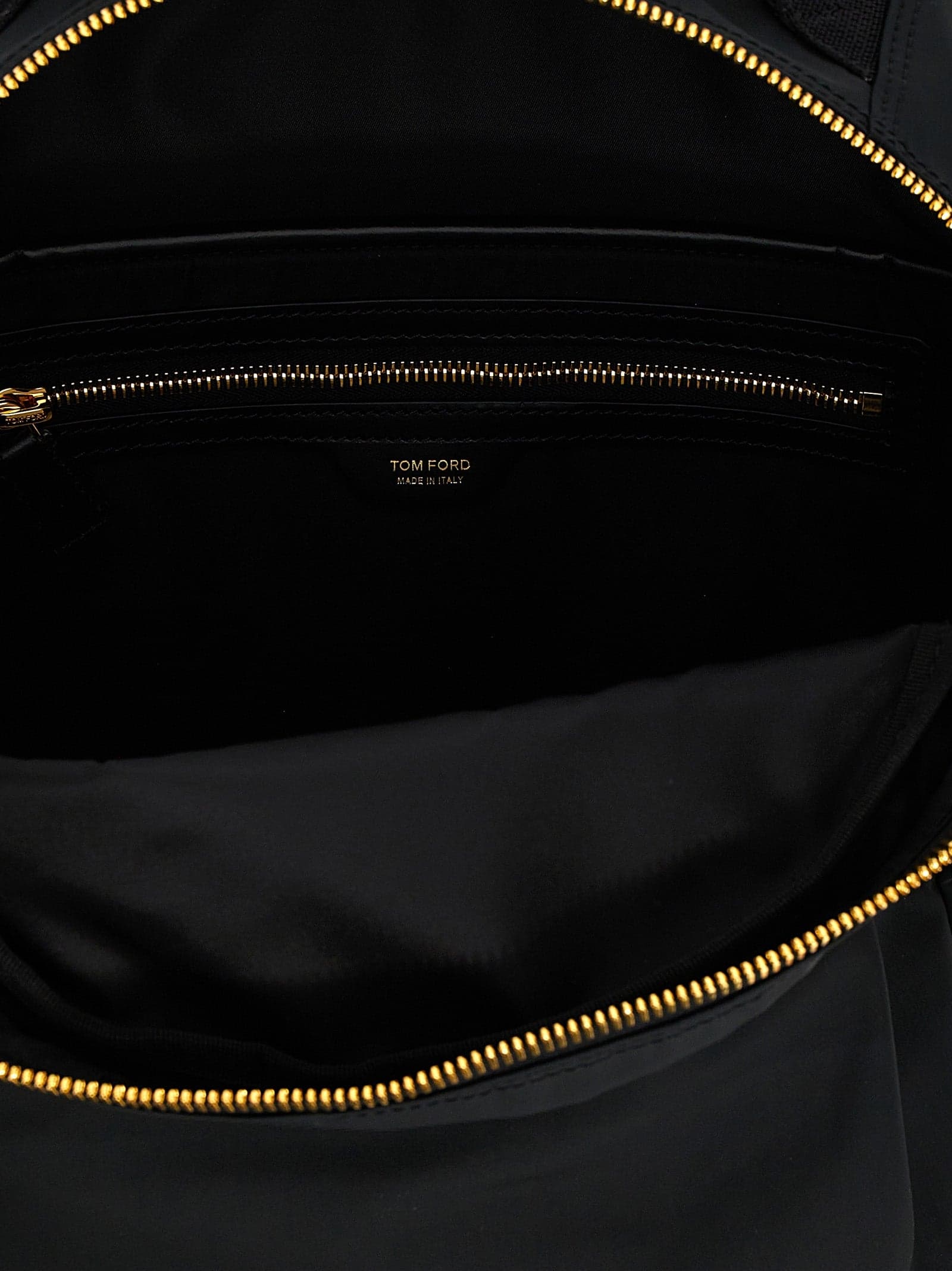 Black Polyester Backpack - 4