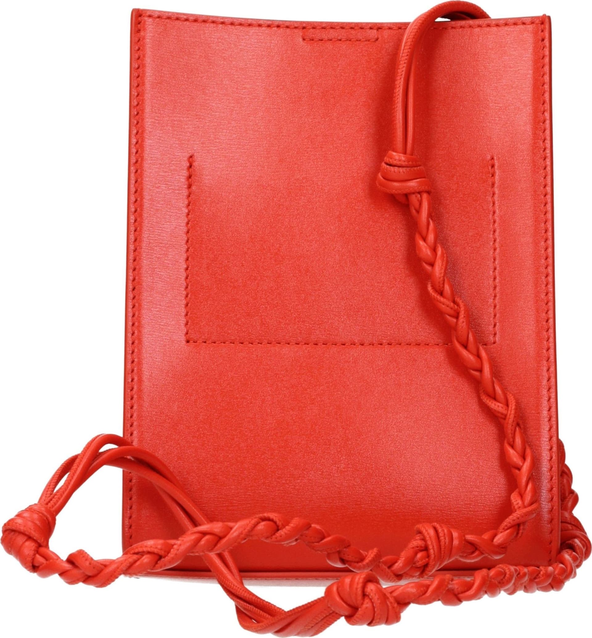 Red Leather Crossbody Bag - 3