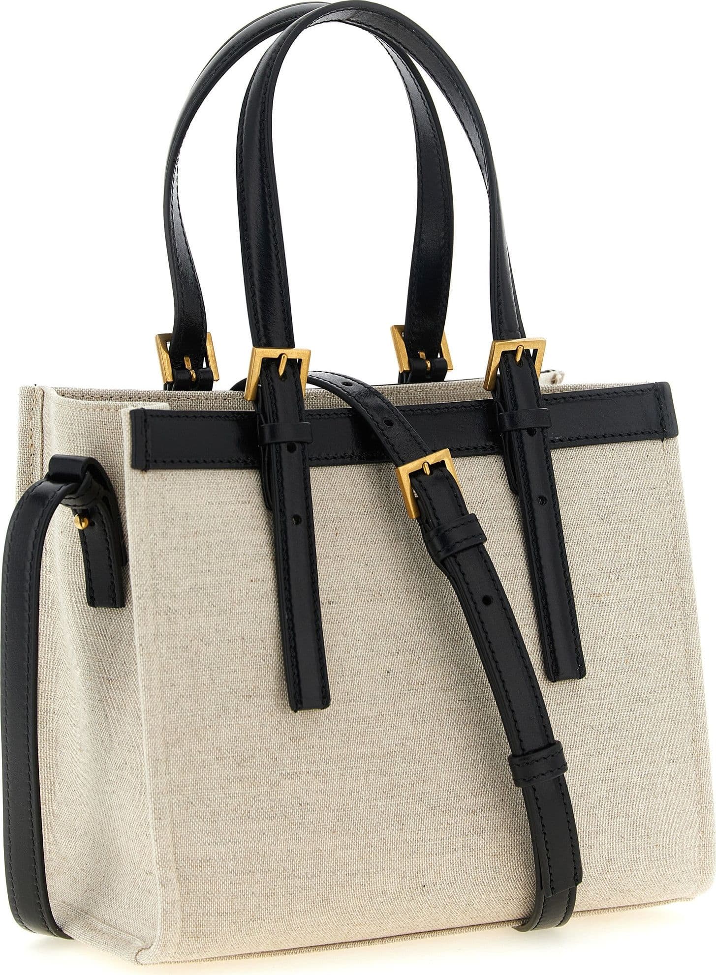 Beige Linen Tote Bag - 2