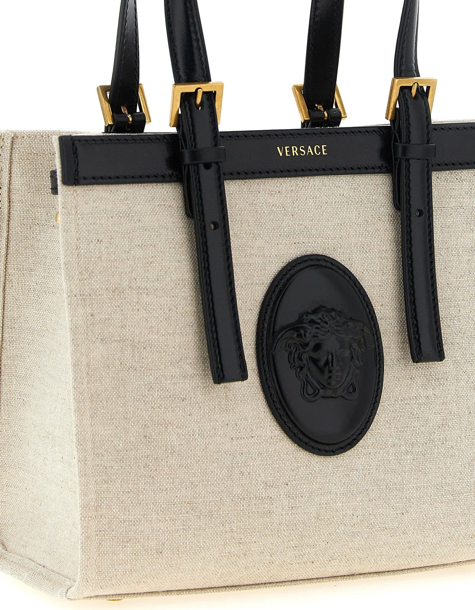 Beige Linen Tote Bag - 3