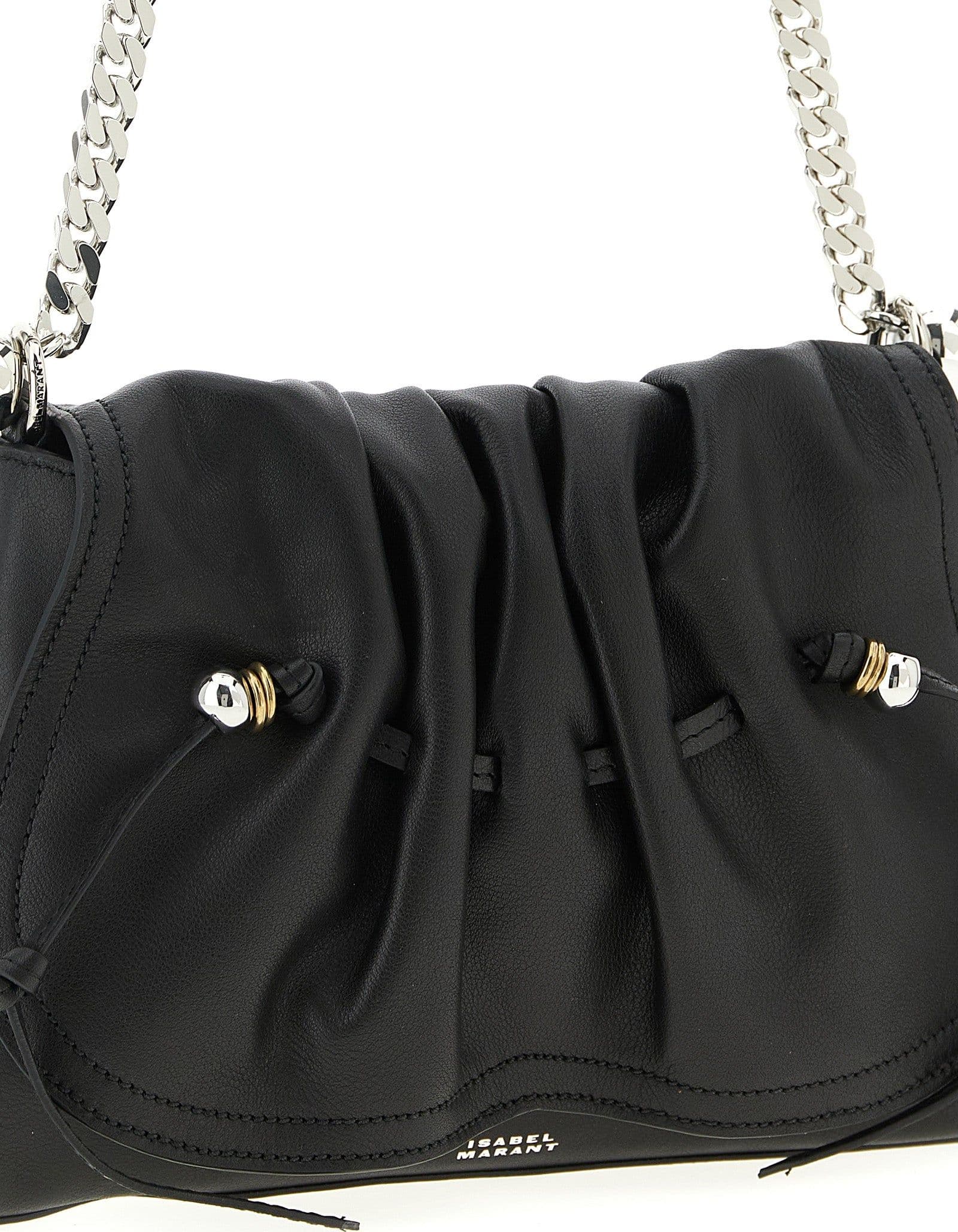 Black Calfskin Shoulder Bag - 3