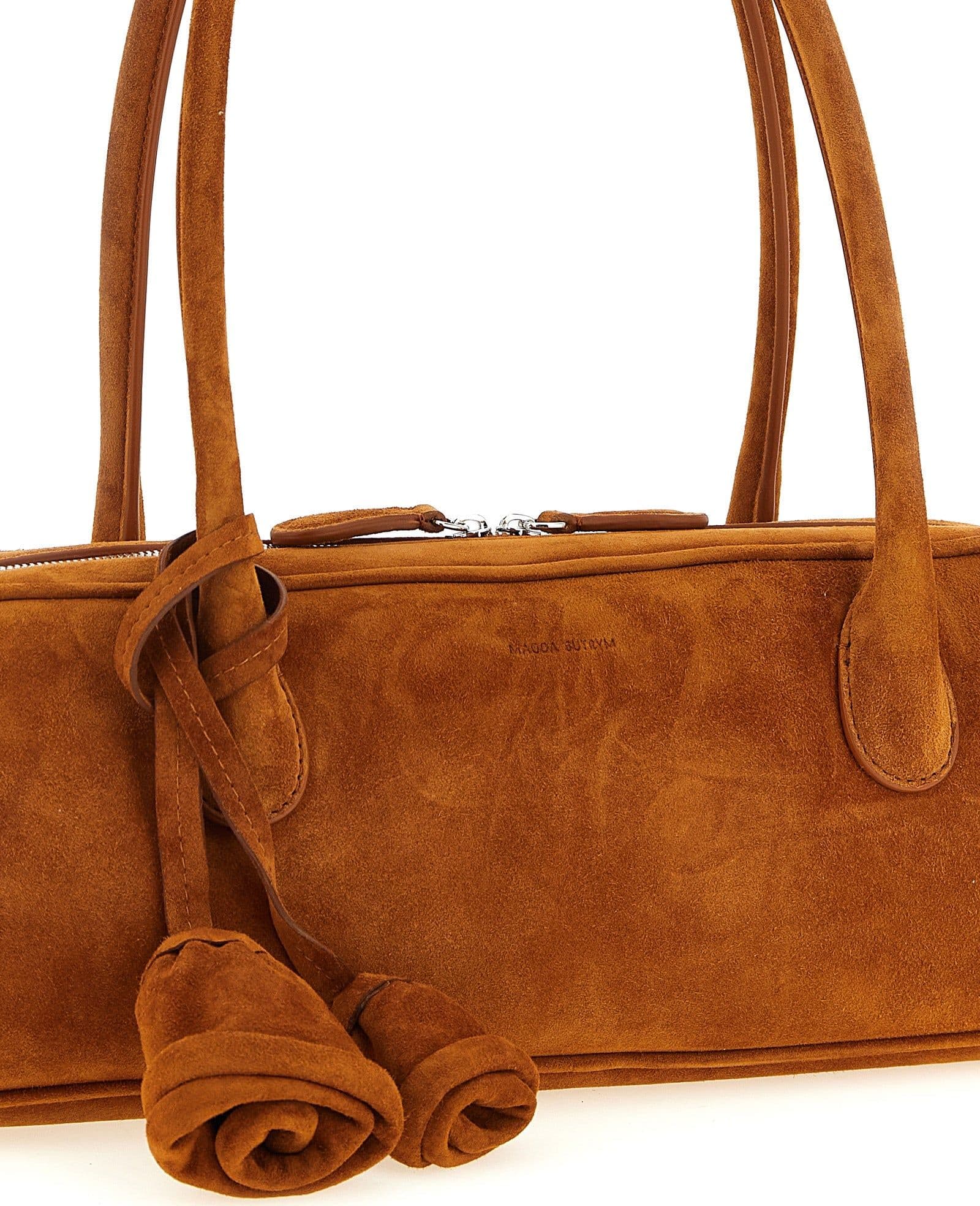 Brown Calfskin Shoulder Bag - 3