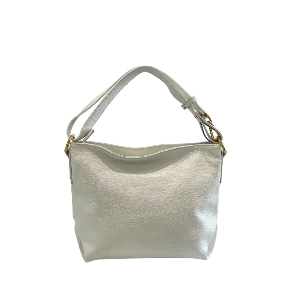 White Cowhide Clutch Bag - 3