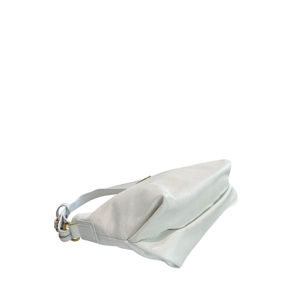 White Cowhide Clutch Bag - 4