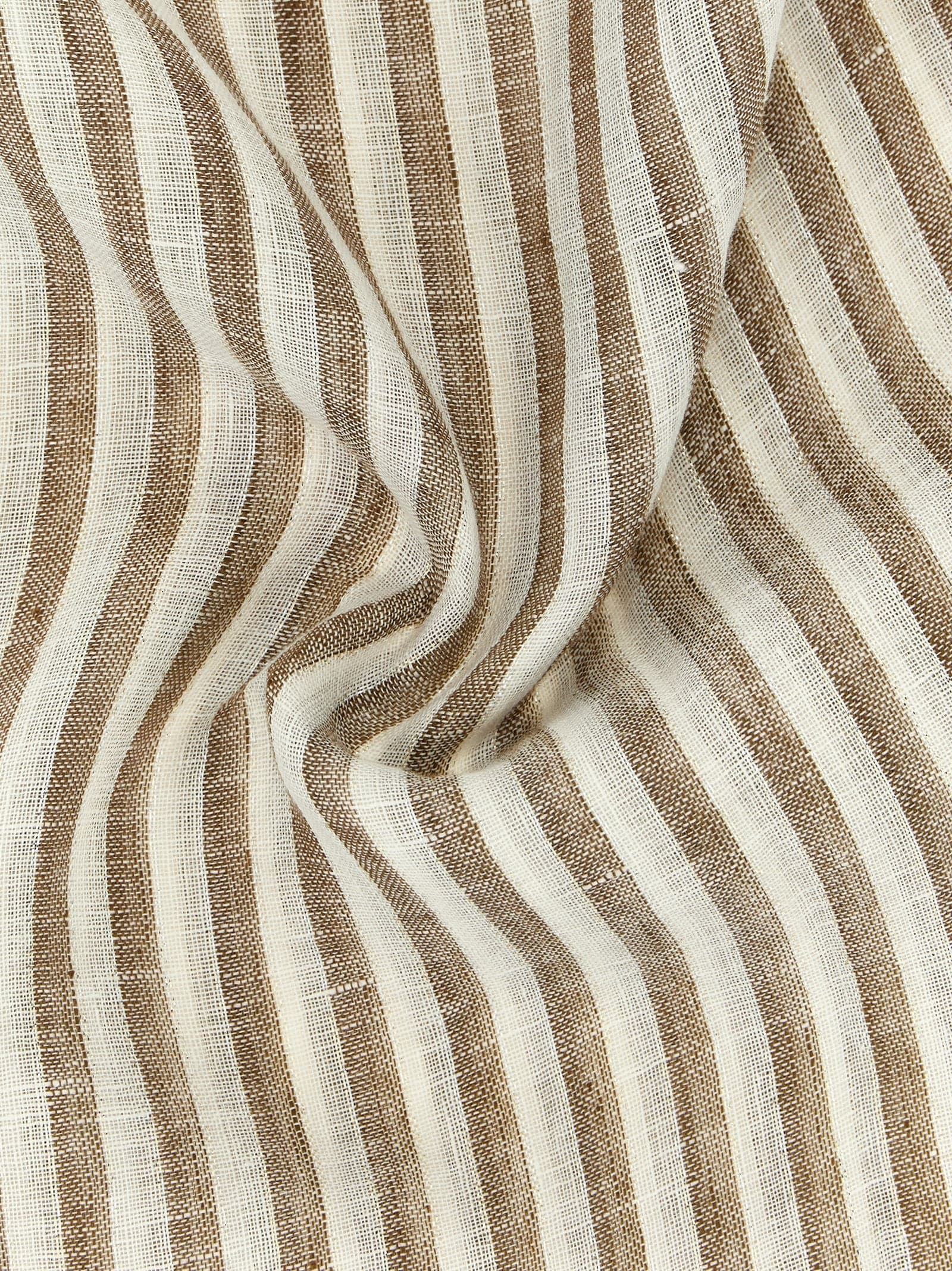 Brown Linen Scarf - 3