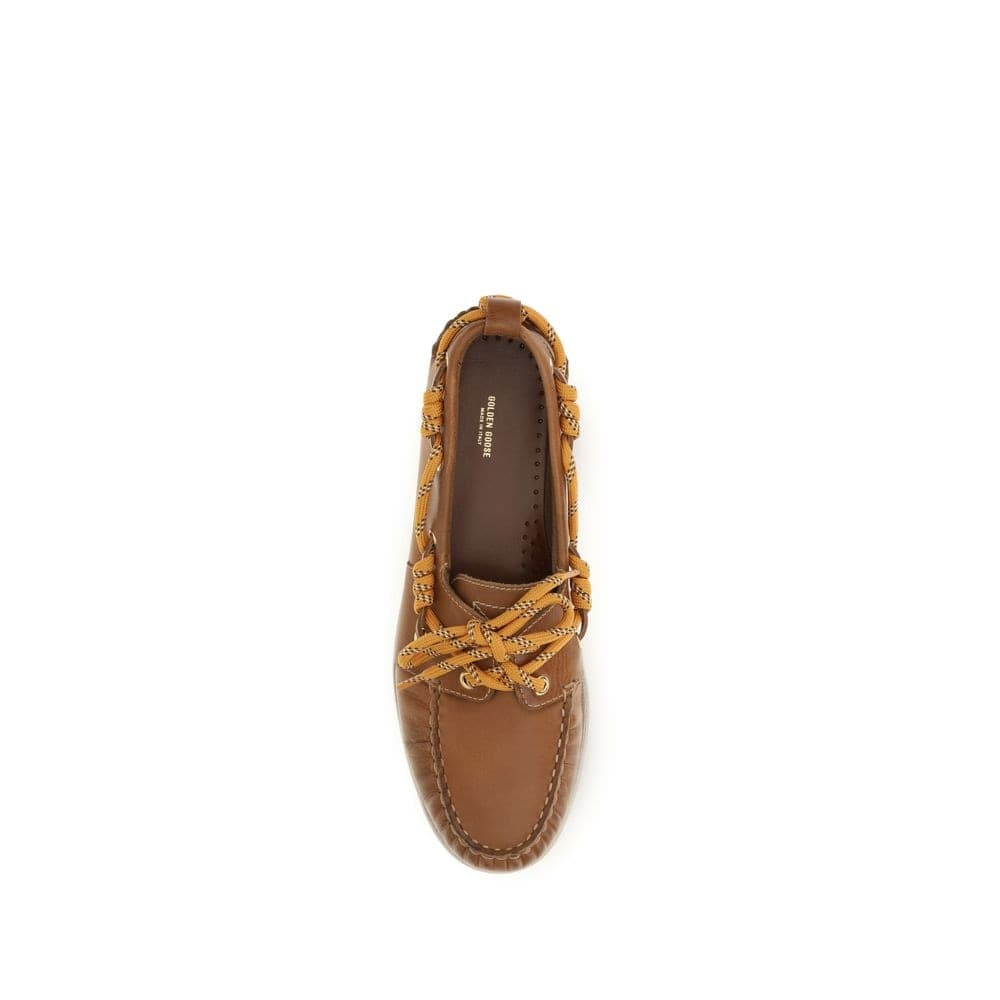 Brown Calf Leather Bos Taurus Slip-On Loafers - 4