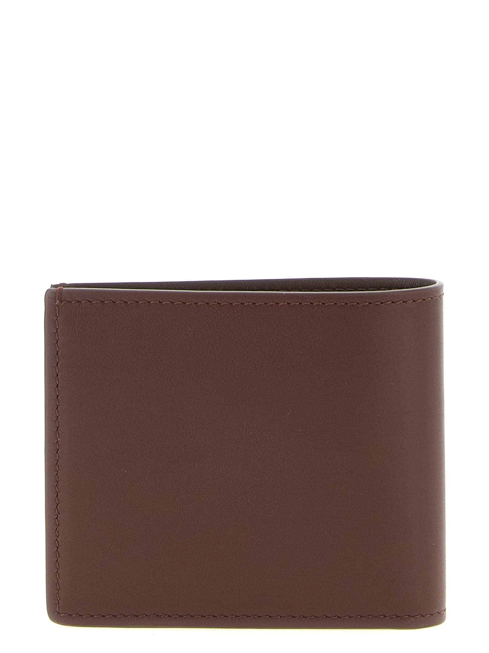 Brown Calfskin Leather Wallet - 2