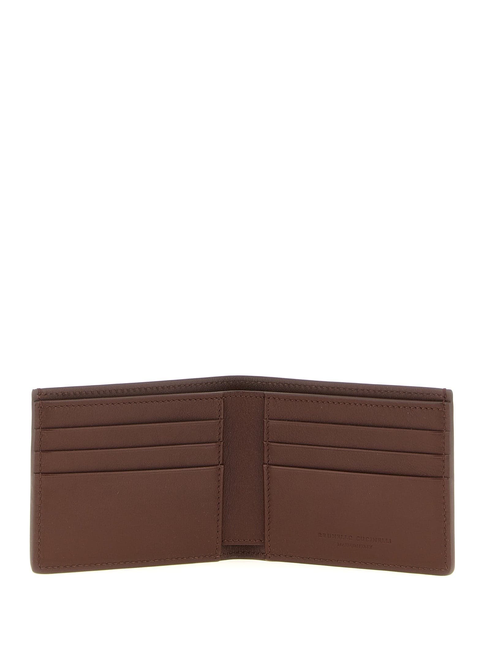 Brown Calfskin Leather Wallet - 3