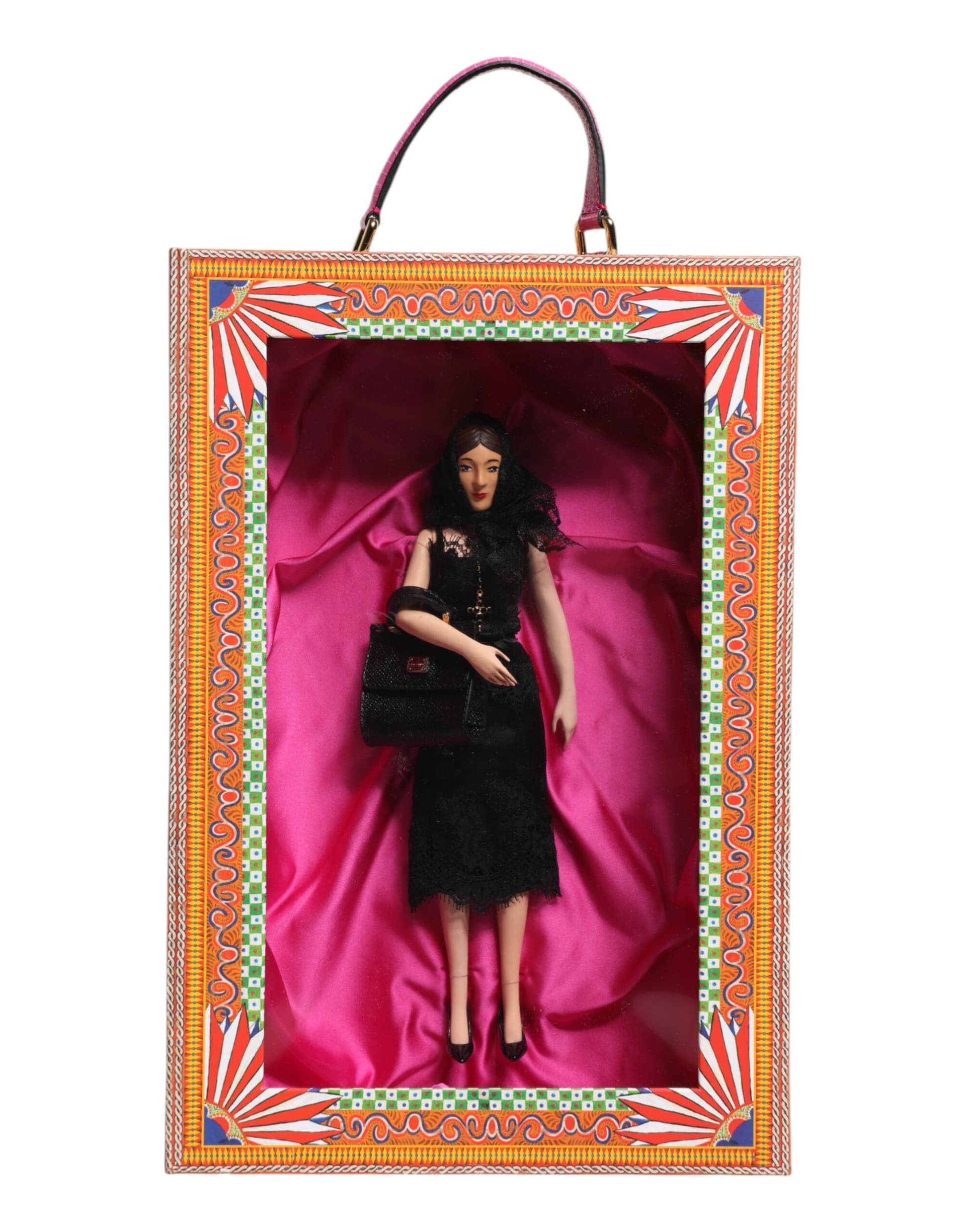 Black Dress Ceramic Porcelain Fashion Leather Sicily Dolls - 2