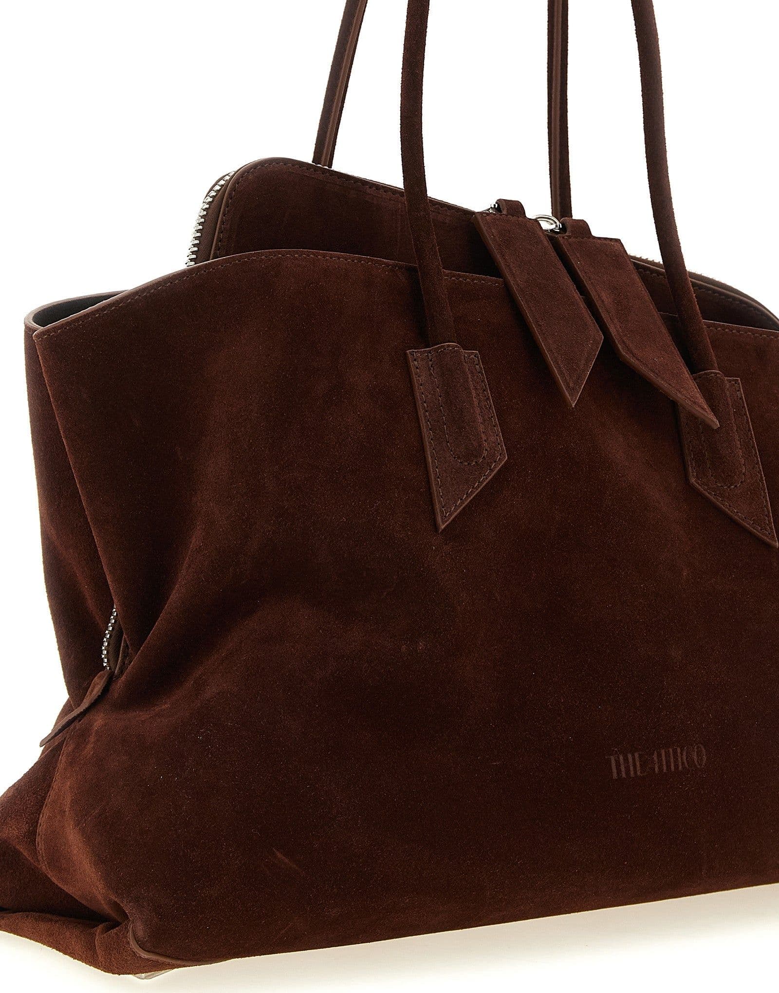 Brown Bovine Leather Shoulder Bag - 3
