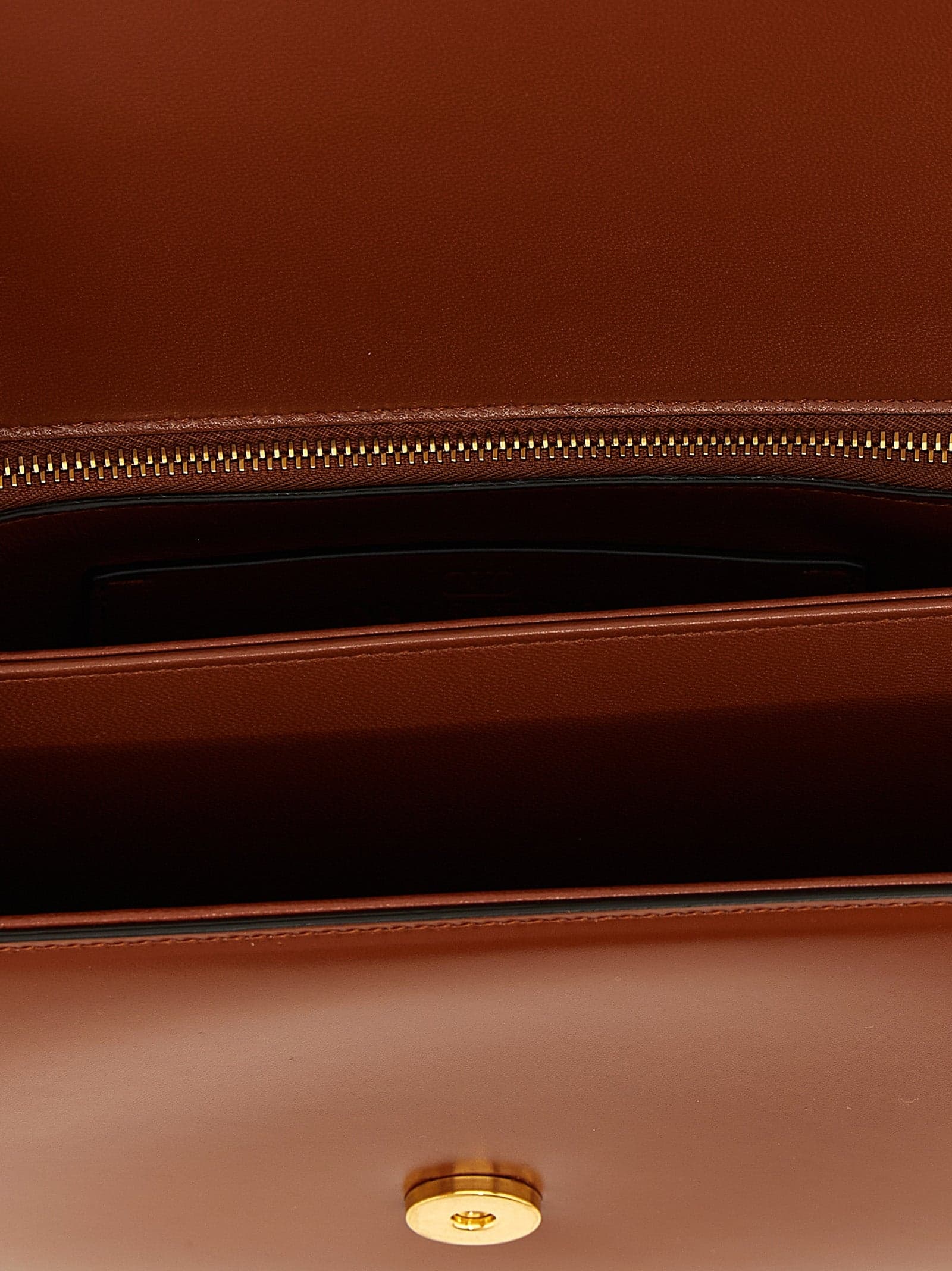 Brown Calfskin Shoulder Bag - 4