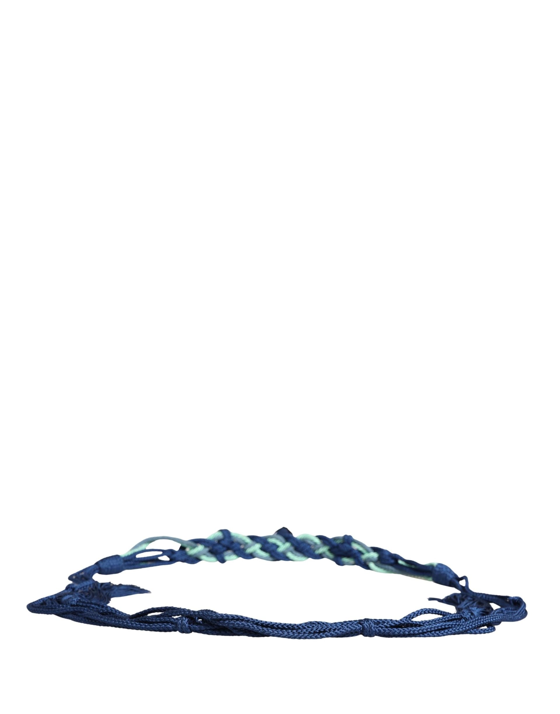 Multicolor Twisted Rope Chain Buckle Waist Belt - 2