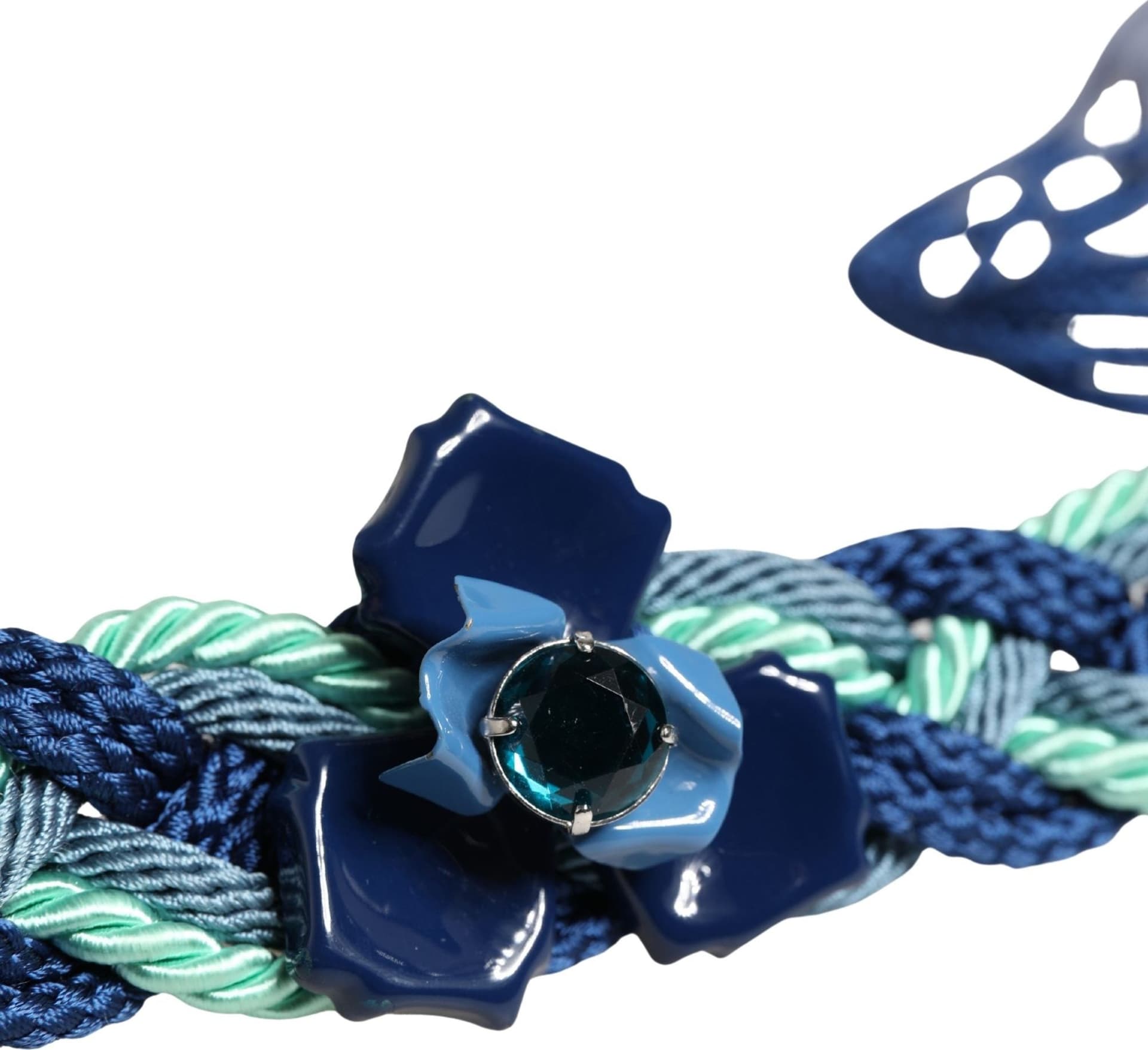 Multicolor Twisted Rope Chain Buckle Waist Belt - 3