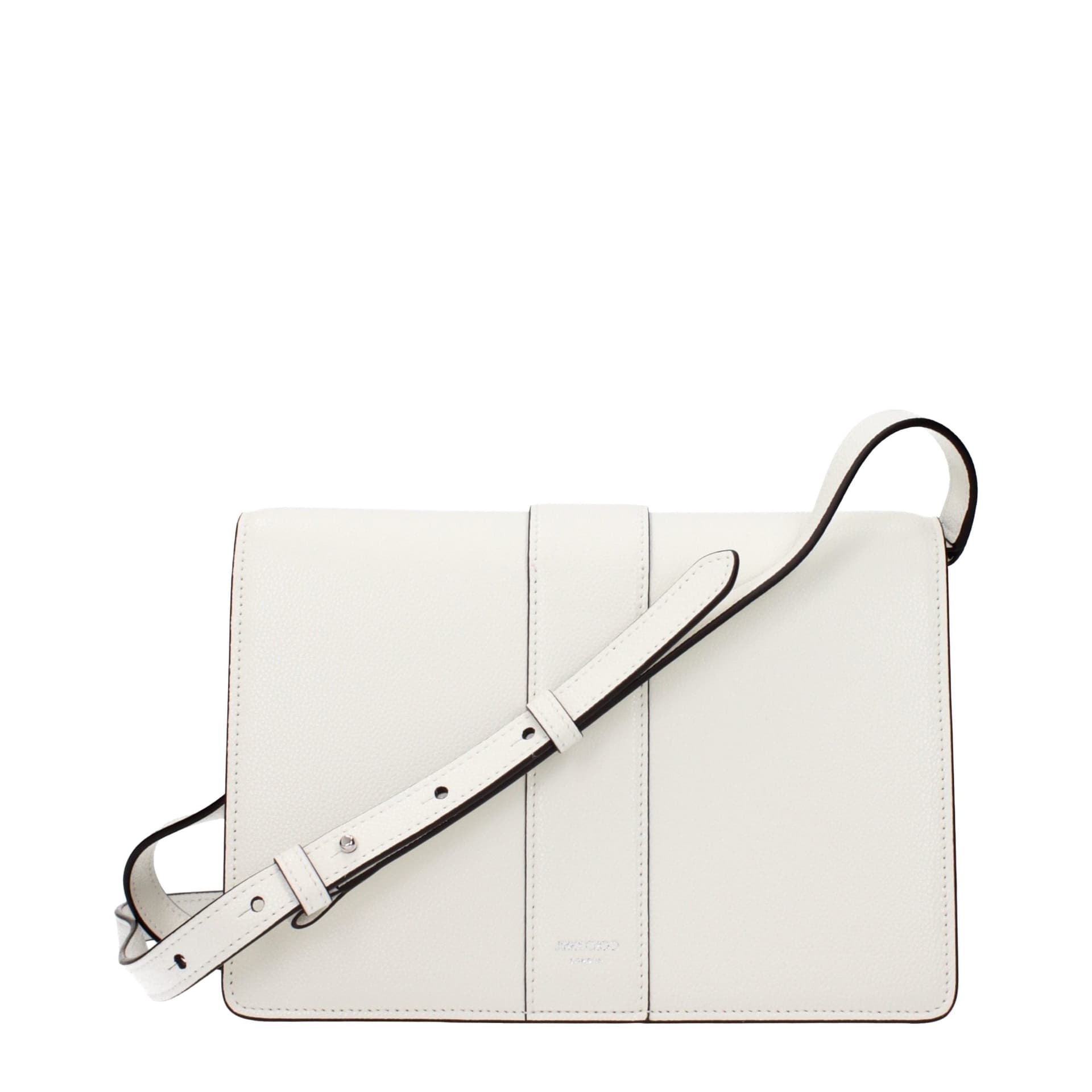 White Leather Crossbody Bag - 3