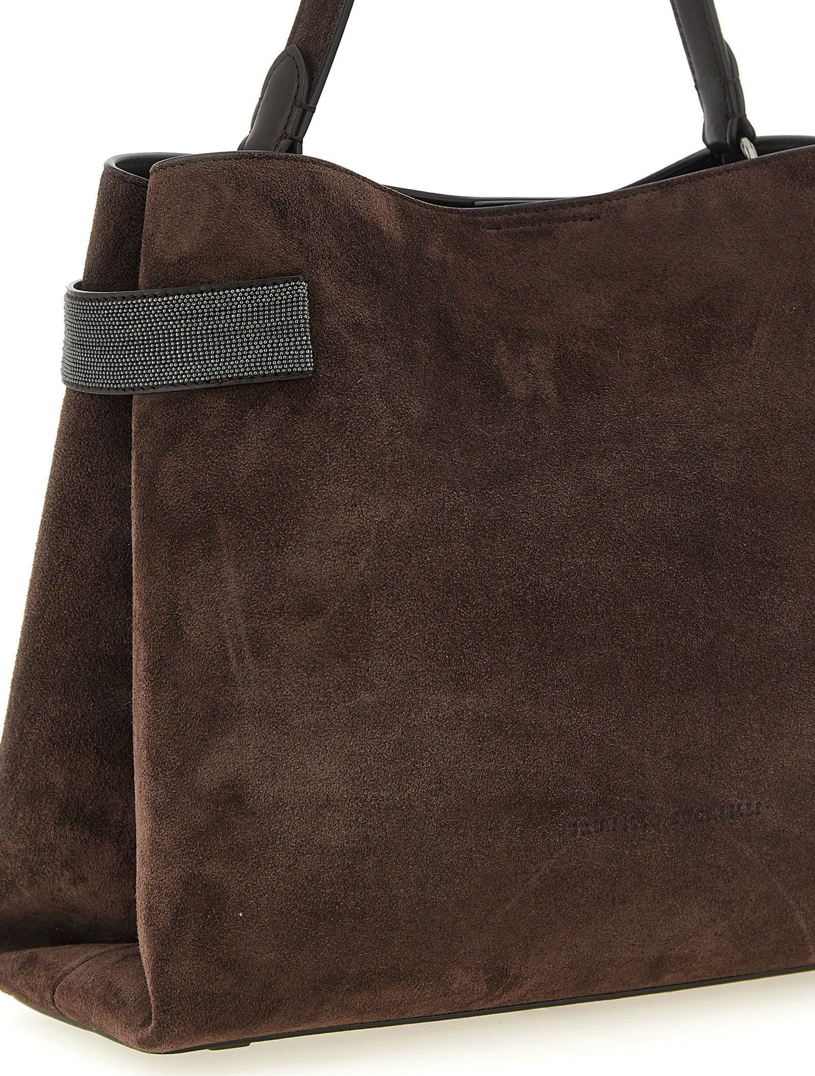 Brown Calfskin Handbag - 3