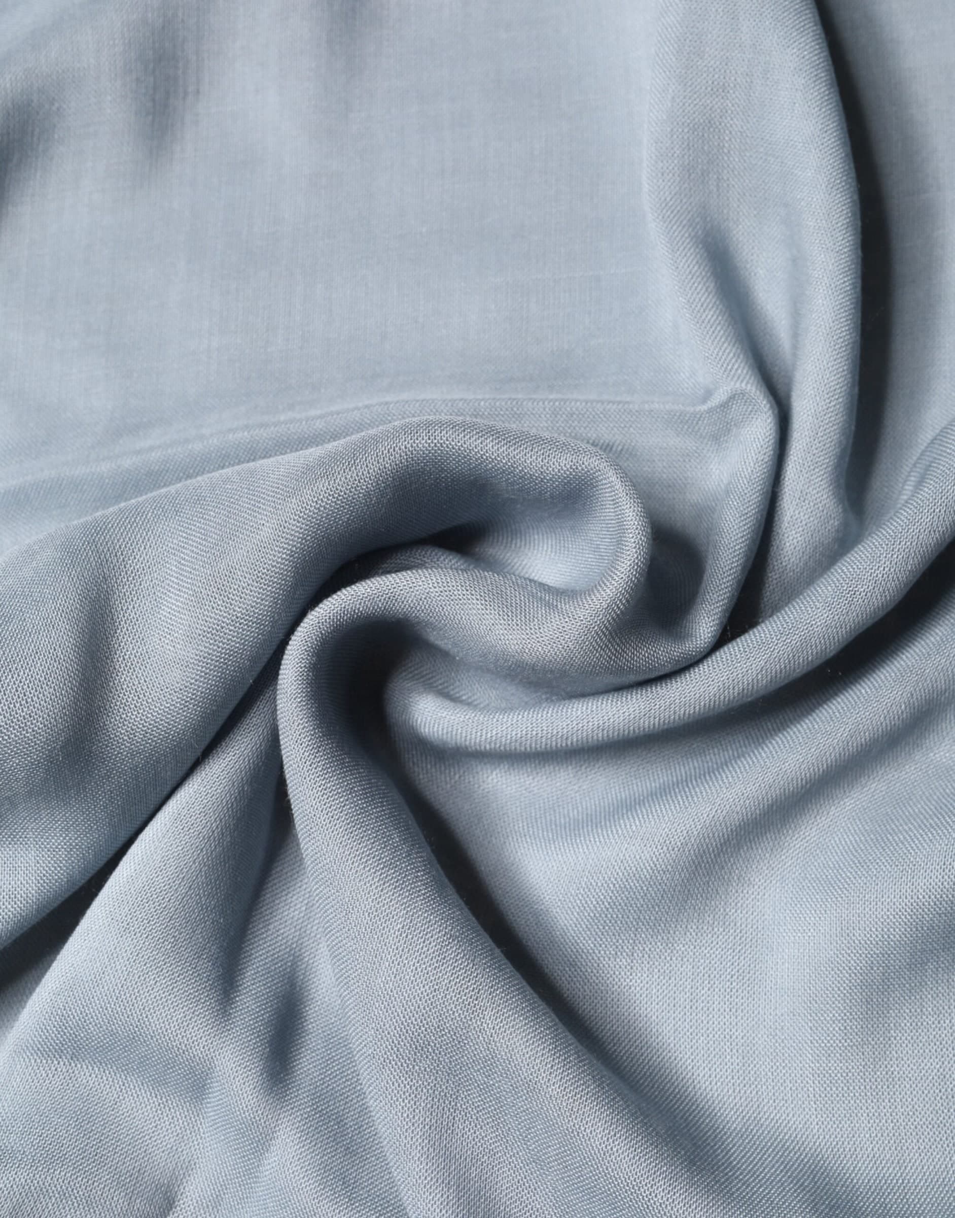 Light Blue Cashmere Knitted Shawl - 5