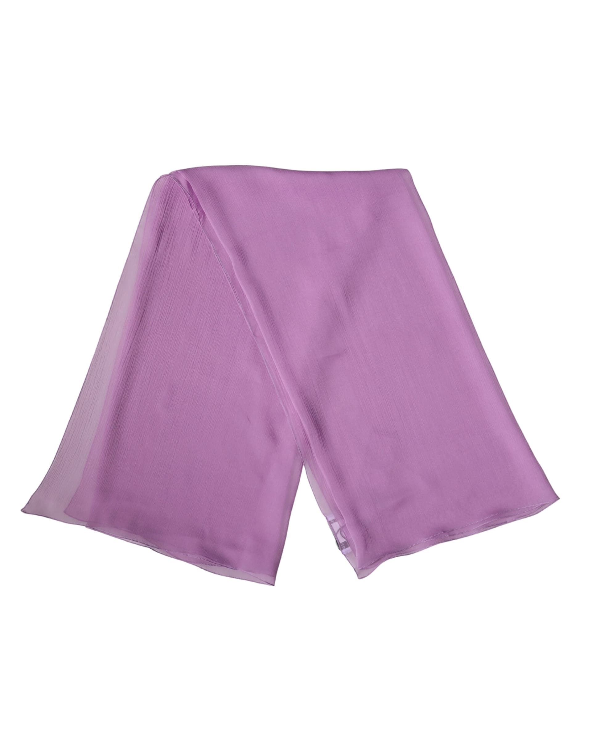 Light Purple Silk Neck Wrap Foulard 114cm x 114cm  Scarf - 2
